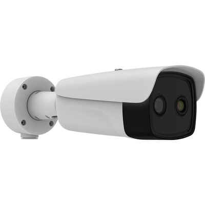 HIKVISION DS-2TD2636B-15/P Profesionelle Überwachungskamera + Wärmebild Kamera Überwachungskamera (Außenbereich, Innenbereich, mit Branderkennung, LAN IP, mit Gesichtserkennung, Fieber-Screening, mit Temperaturüberwachung 2688 x 1520 Pixel, BI Spekral Thermal, Überwachungskamera WLAN, Außen Innen, Außenbereich, Kamera Überwachung)