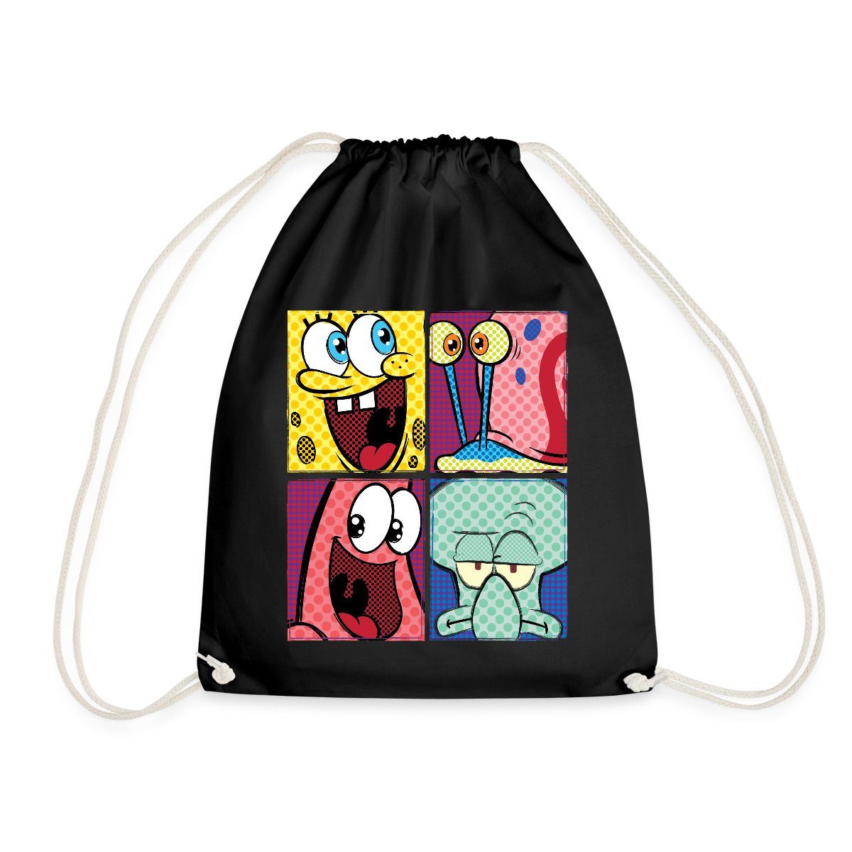 Turnbeutel SpongeBob Schwammkopf Patrick Gary Thaddäus Turnbeutel