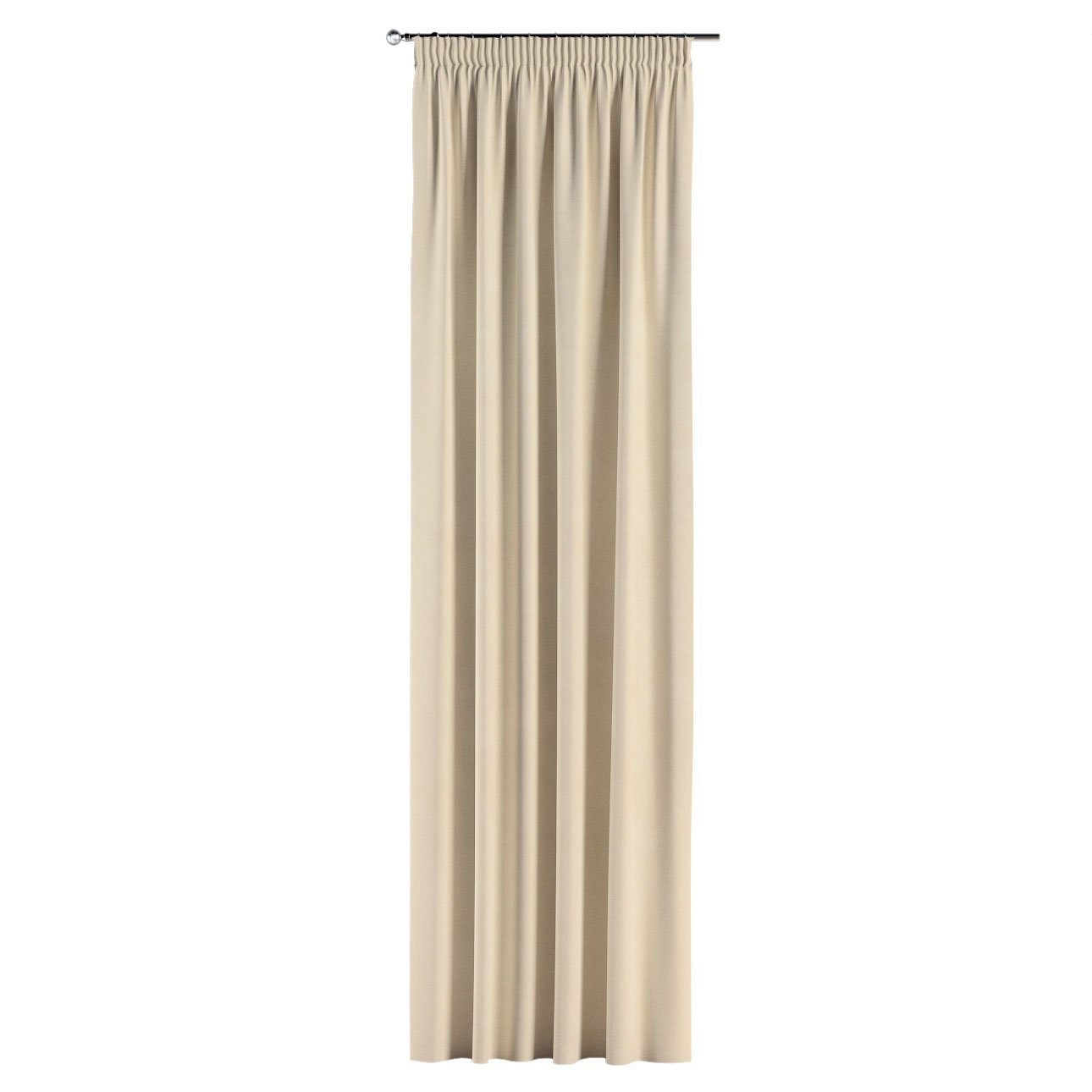 Dekoria 100 Vorhang Kräuselband Vorhang mit cm, creme Crema, 60 x