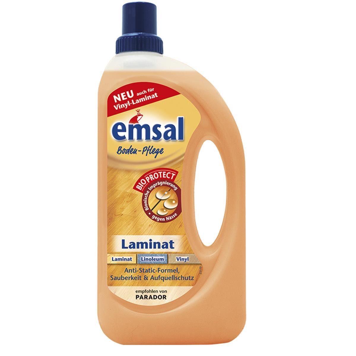 Laminat, für emsal Liter Laminat Bioprotect Boden-Pflege Linol emsal 1 Fussbodenreiniger - mit