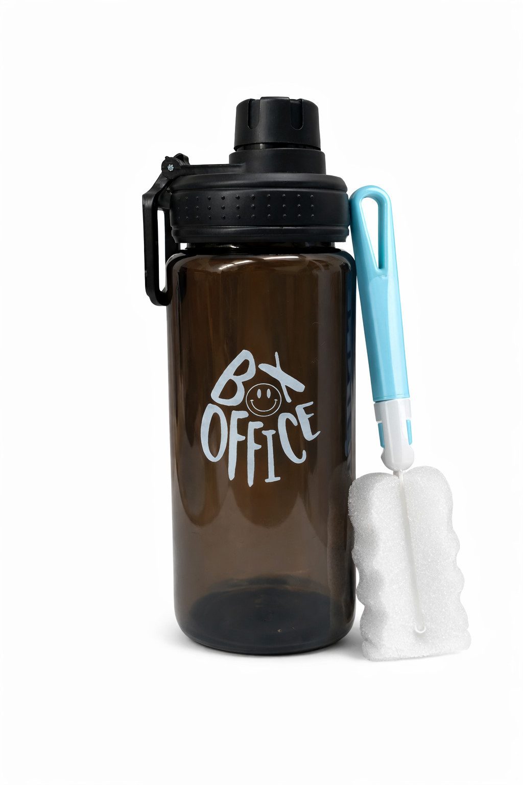 Botells Trinkflasche Kinder-Trinkflasche, 500ml, Haltegriff, leicht, auslaufsicher, durchsichtig, Füllmenge sichtbar, bruchsicher, BPA frei