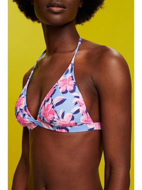 Esprit Triangel-Bikini-Top Recycelt: Wattiertes Neckholder-Bikinitop