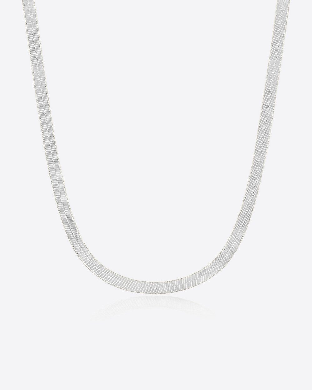 DANIEL CLIFFORD Schlangenkette 'Janine' Damen Halskette Silber 925 Snake-Chain 2,0 mm (inkl. Verpackung), größenverstellbare Silberkette perfekt für Layering-Look
