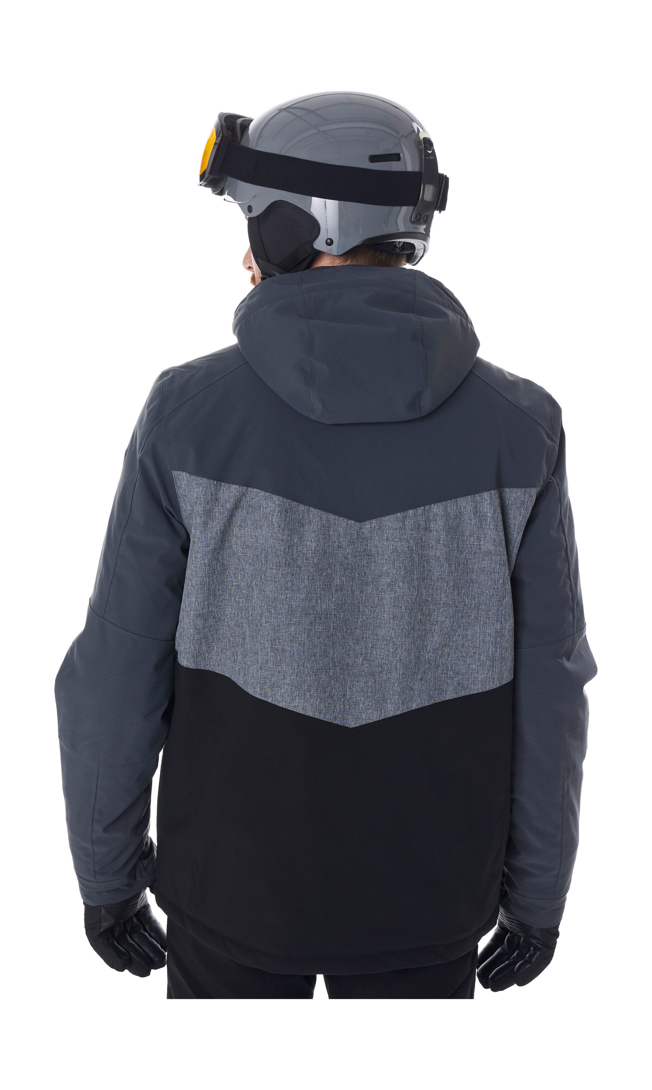 Killtec Skijacke KSW 45 MN SKI JCKT Trendige, wasserdichte Skijacke mit abnehmbarer Kapuze und Schneefang