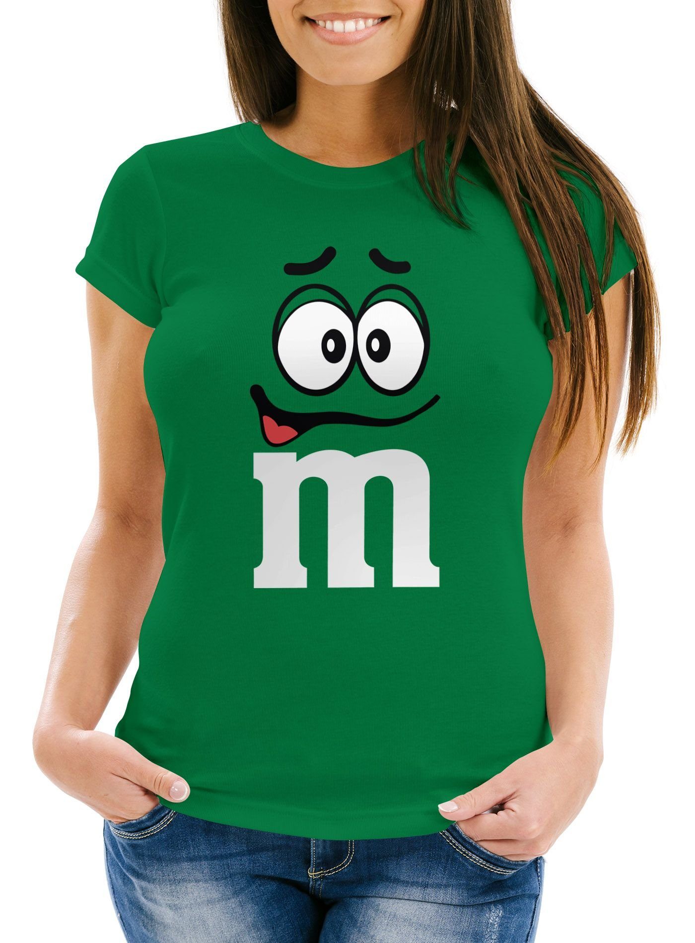 MoonWorks Print-Shirt Damen T-Shirt Fasching Karneval günstig online kaufen