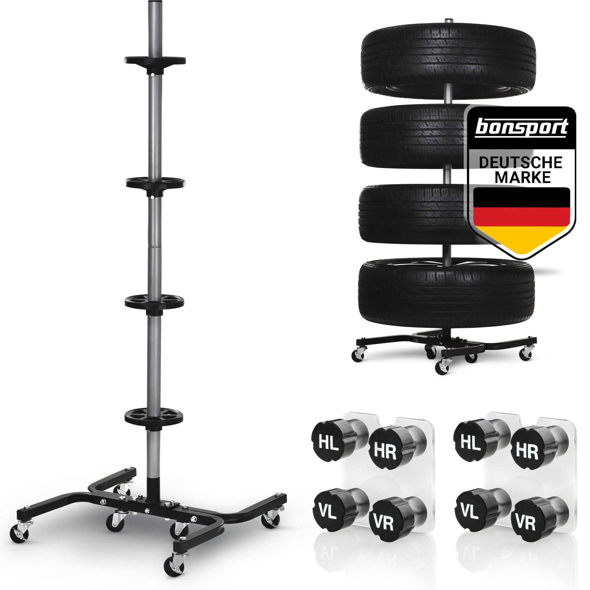 bonsport Felgenbaum Felgenbaum XL inkl. 8er-Set Reifenmarkierer