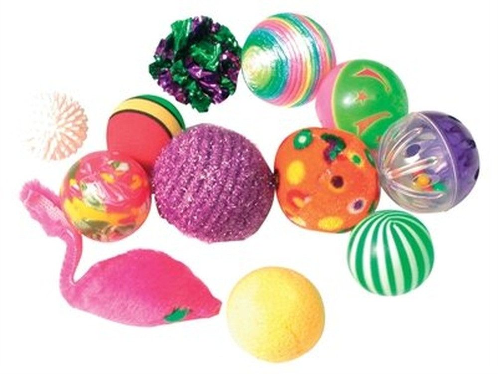 Zolux Spielball Zolux Katzenspielzeug, ausgefallene, farbige Bälle