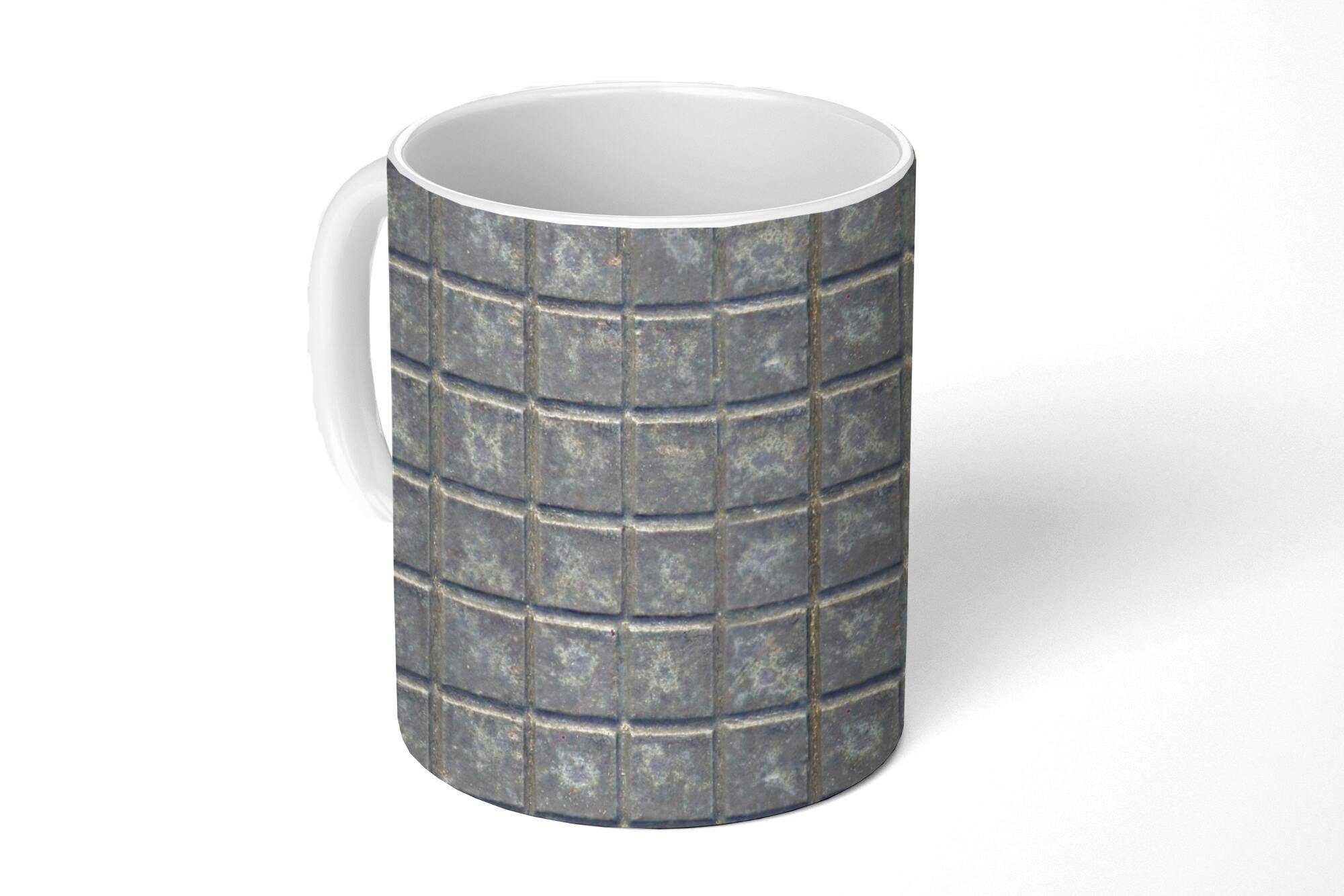 MuchoWow Tasse Kacheln - Metall - Muster, Keramik, Kaffeetassen, Teetasse, Becher, Teetasse, Geschenk