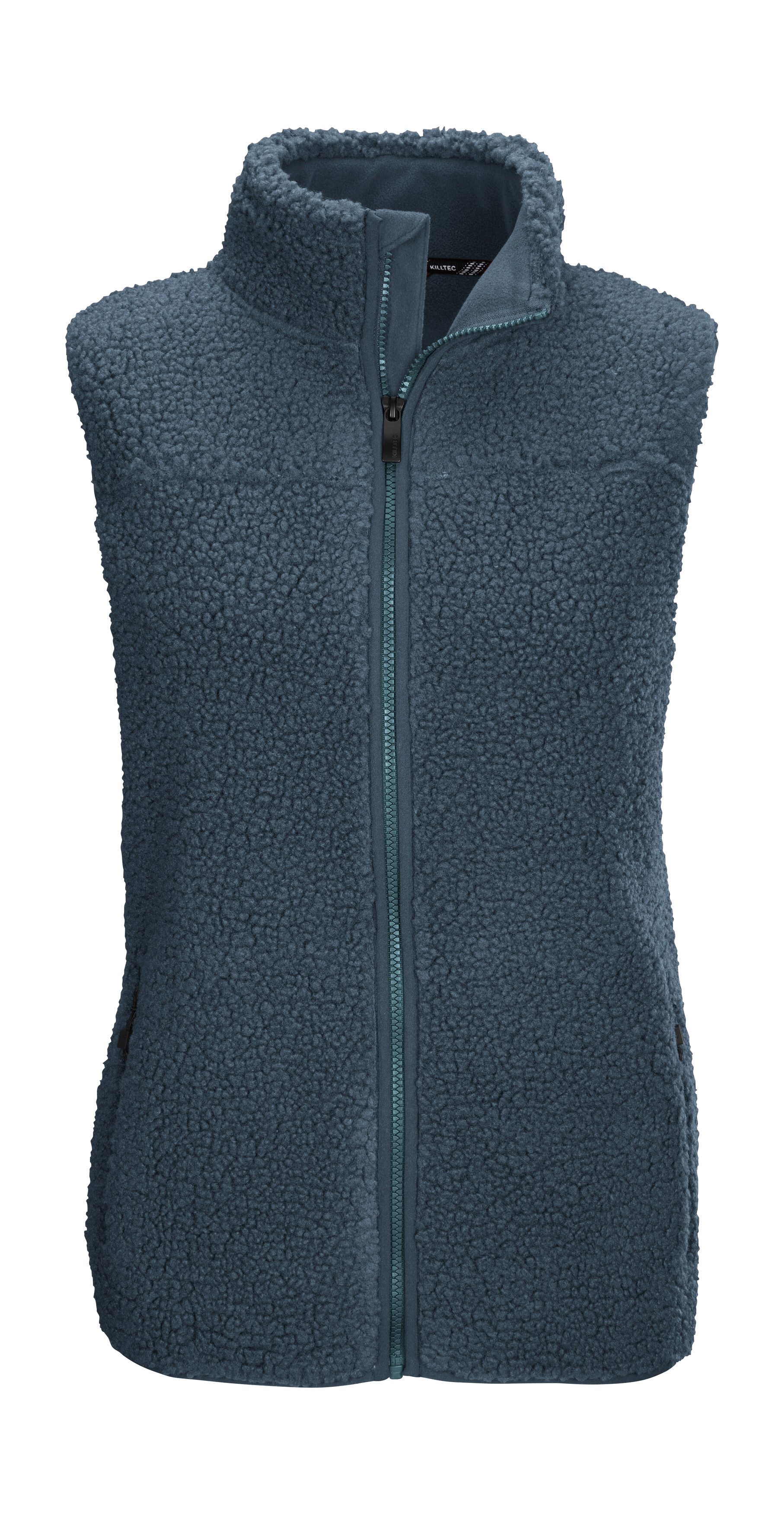Killtec Funktionsweste KOW 7 WMN VST Kuschelige Sherpa Fleeceweste, Stretch, Zipper-Taschen, Kinnschutz