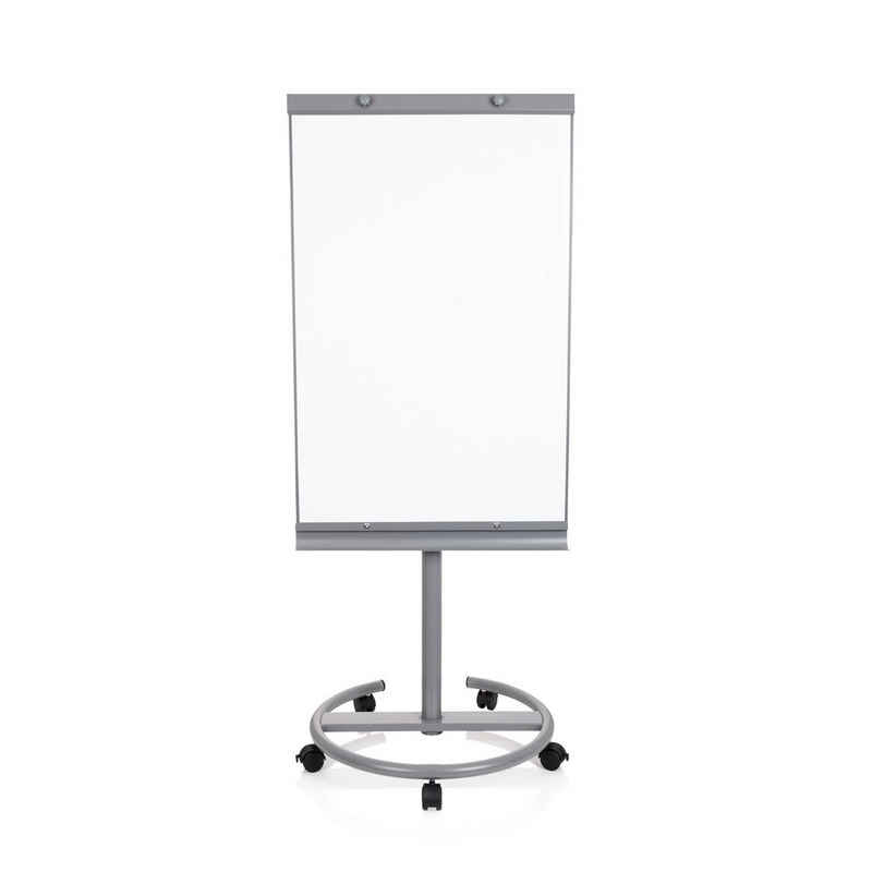 hjh OFFICE Magnettafel Whiteboard MULTIBOARD Stahl, 2-in-1 Flipchart und Whiteboard