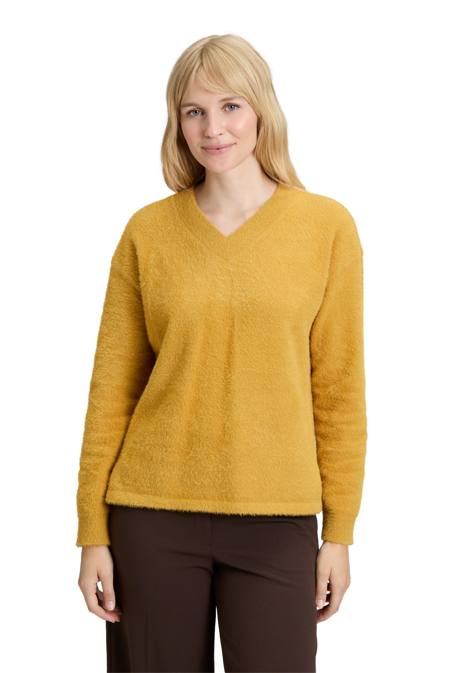 Betty Barclay Strickpullover Damen mit V-Ausschnitt (1-tlg)