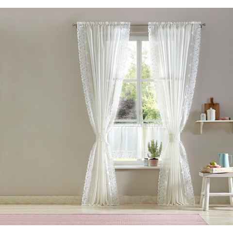 Gardine Lea, Home affaire, Stangendurchzug (1 St), transparent, Voile