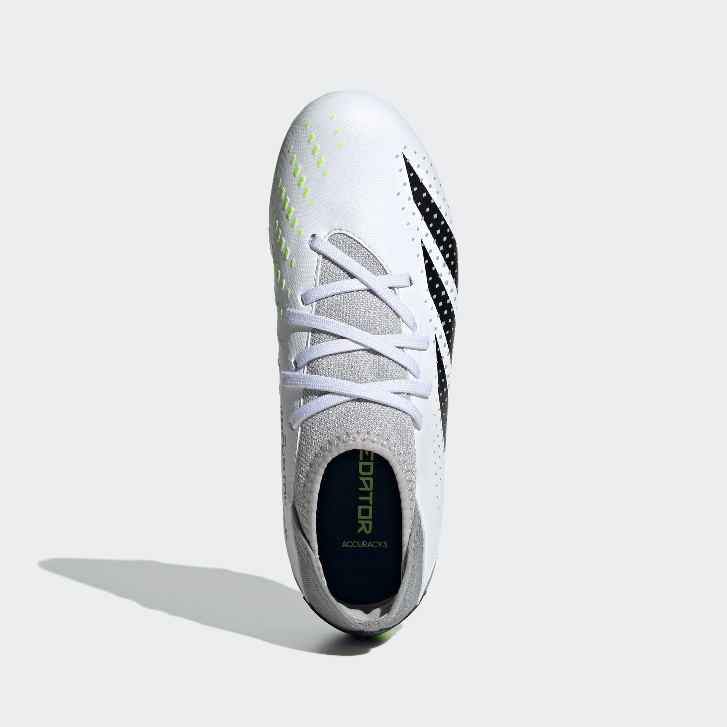 White Performance ACCURACY.3 adidas Black FG PREDATOR Lucid / Fußballschuh / Core Cloud Lemon