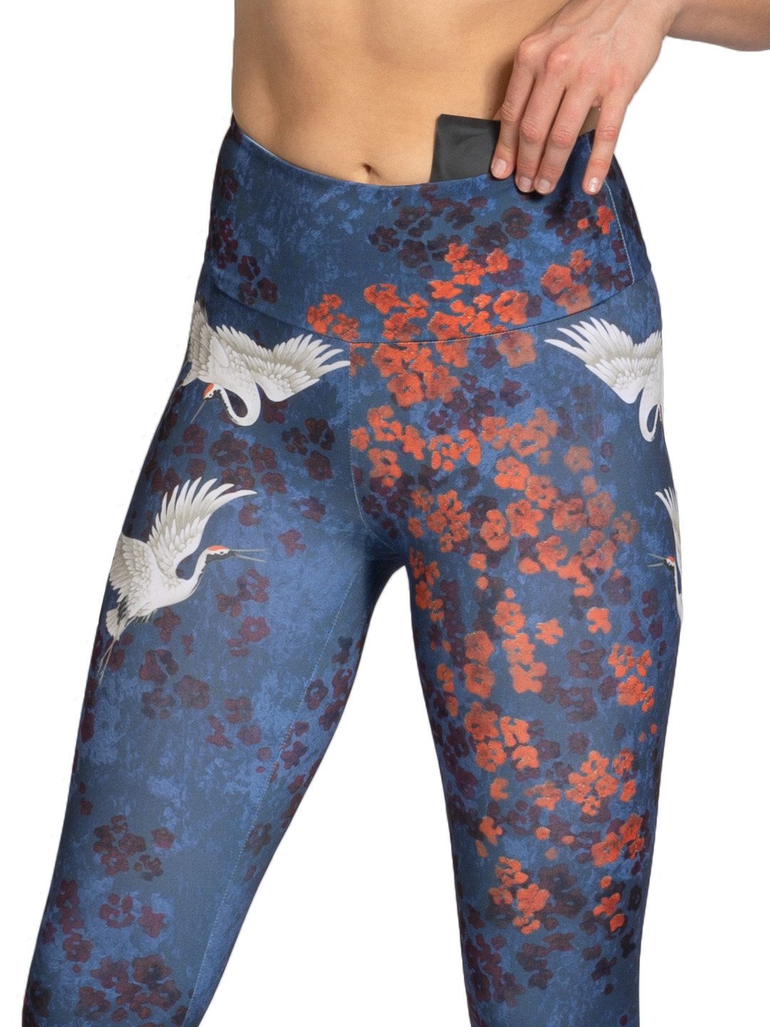 Magadi Leggings Happy Birds aus Komfort-Stretch mit Tasche