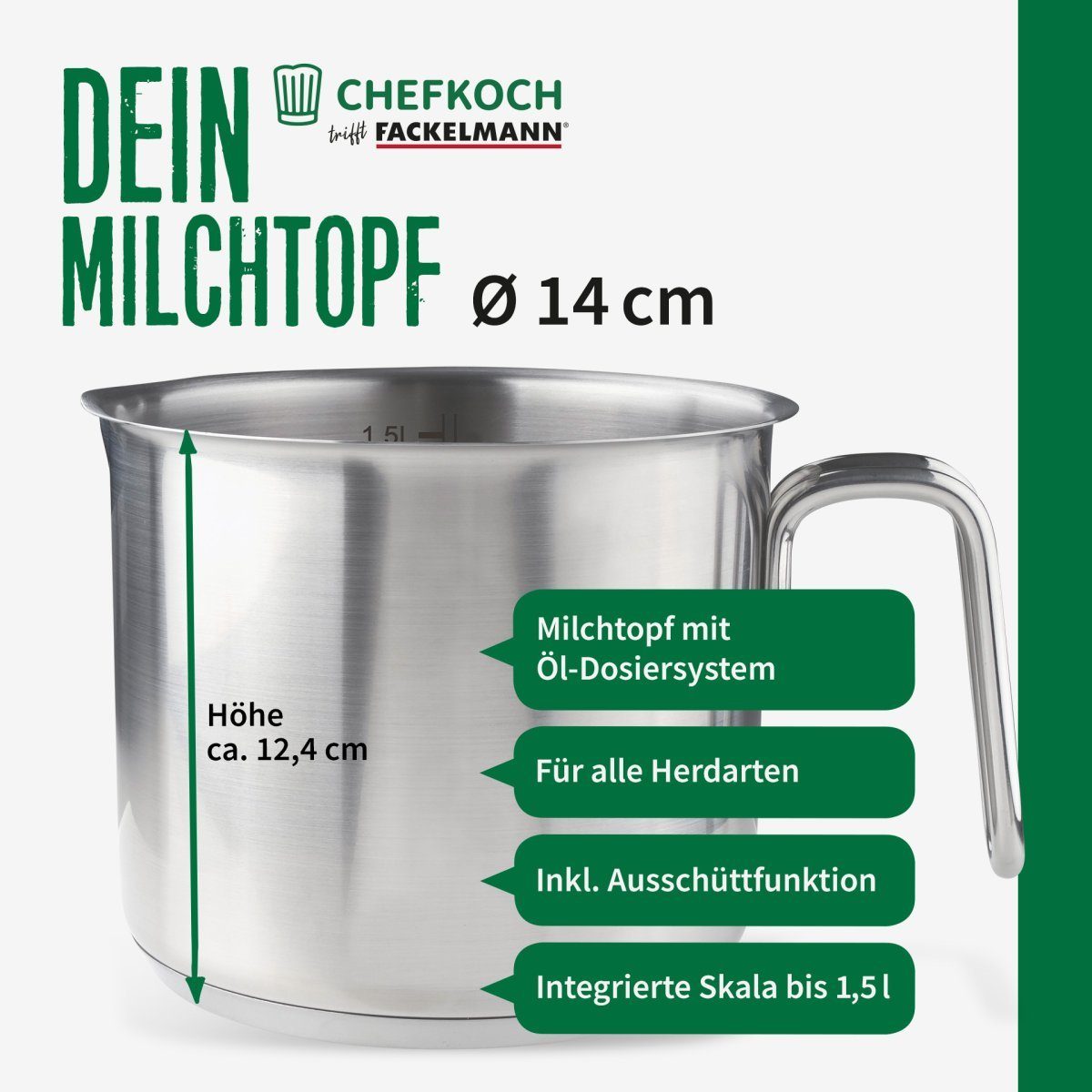 Milchtopf Chefkoch trifft Fackelmann München