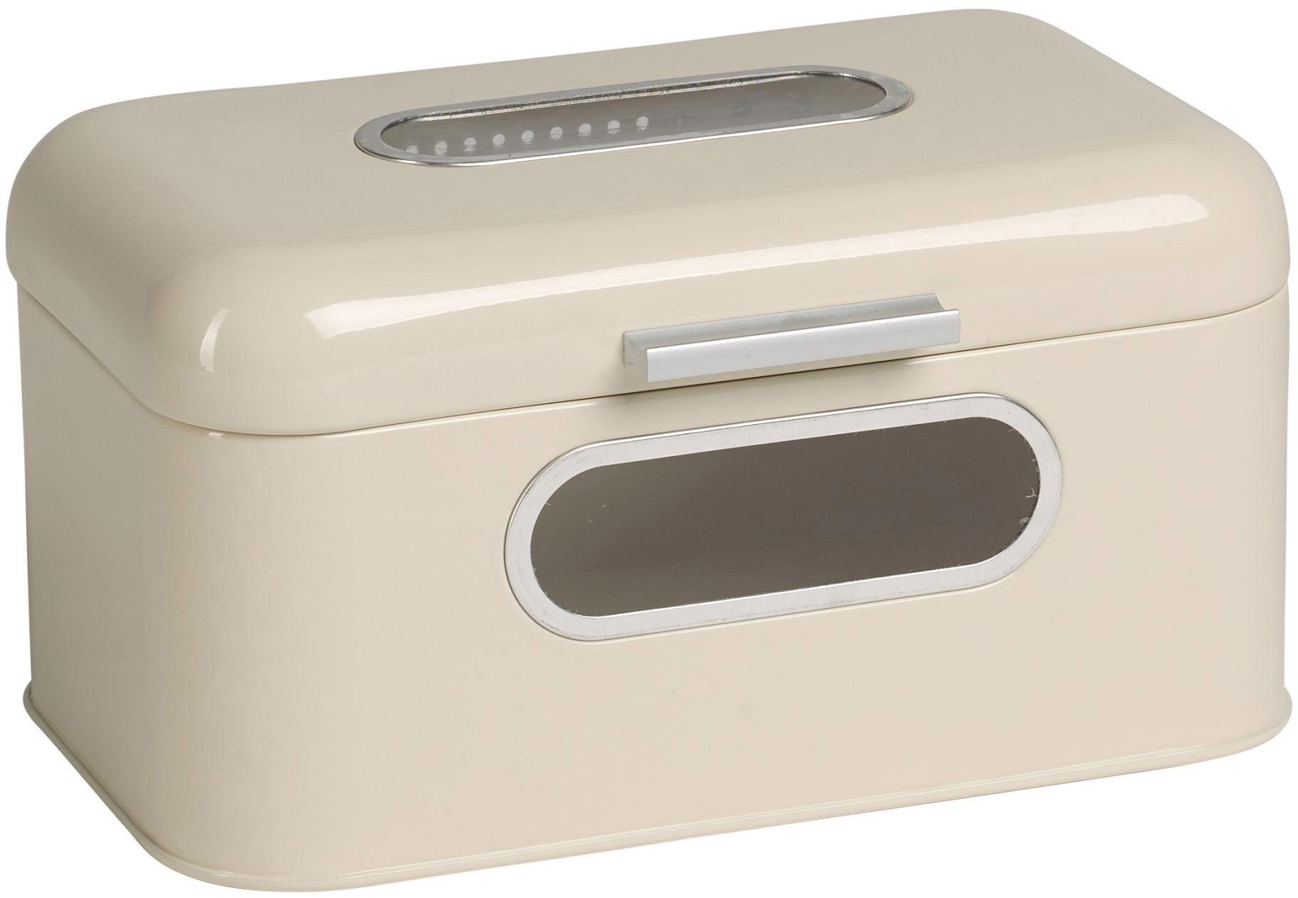 ECHTWERK Brotkasten Retro, Metall, (1-tlg), Brotaufbewahrung, Brotbox mit zwei praktischen Sichtfenstern, small