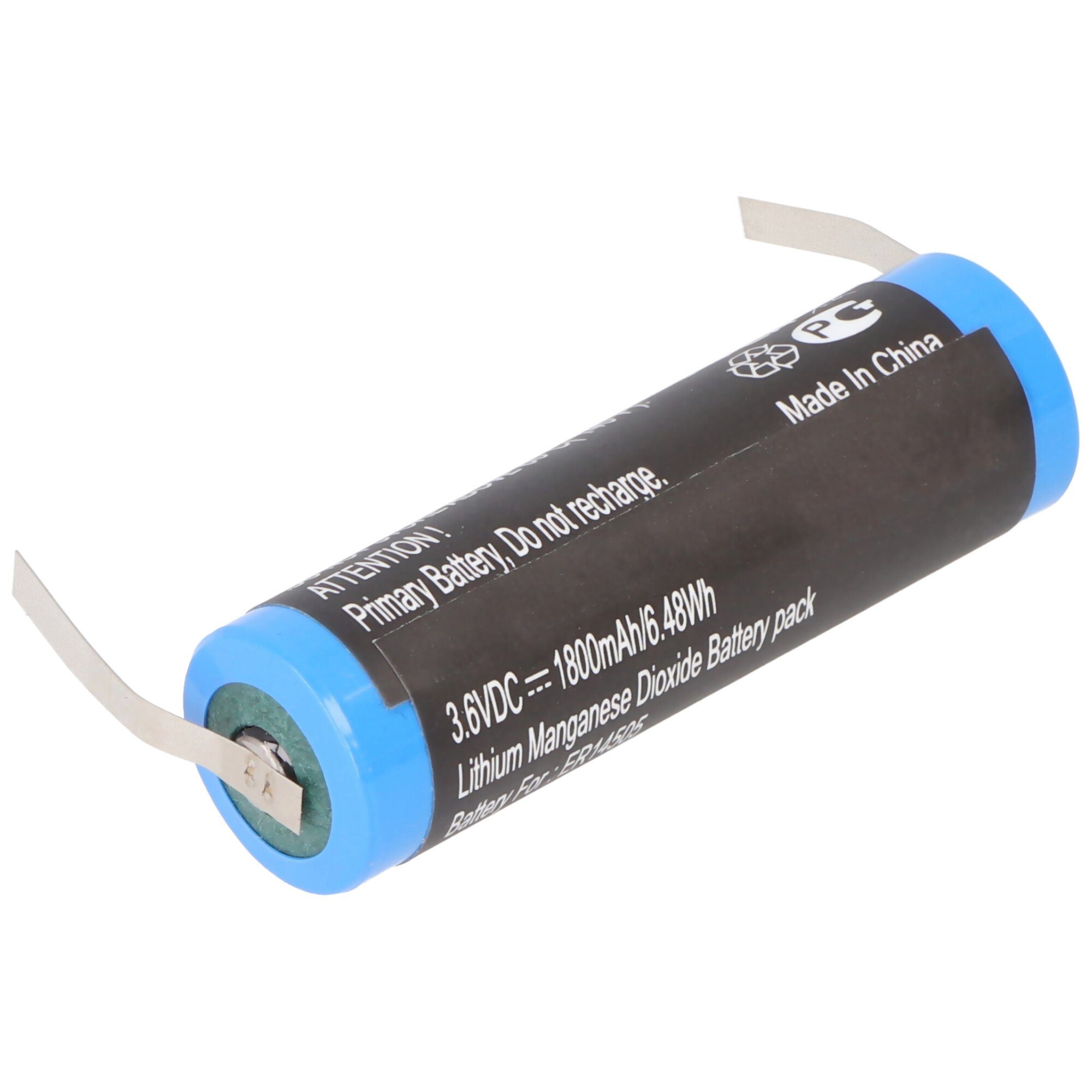 AccuCell Maxell ER6C Batterie 3.6V 1800mAh für MITSUBISHI F2-40BL FX2N-48M LS1 Batterie, (3,6 V)