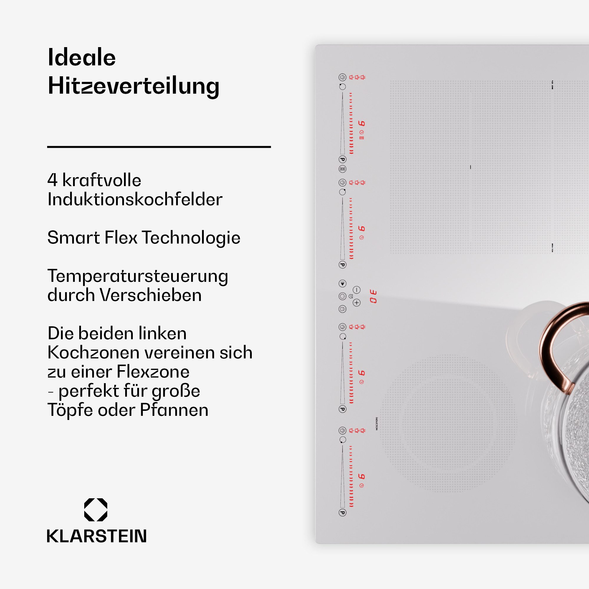 Induktions-Kochfeld Masterzone CP14-Mstrzone-60H-WH
