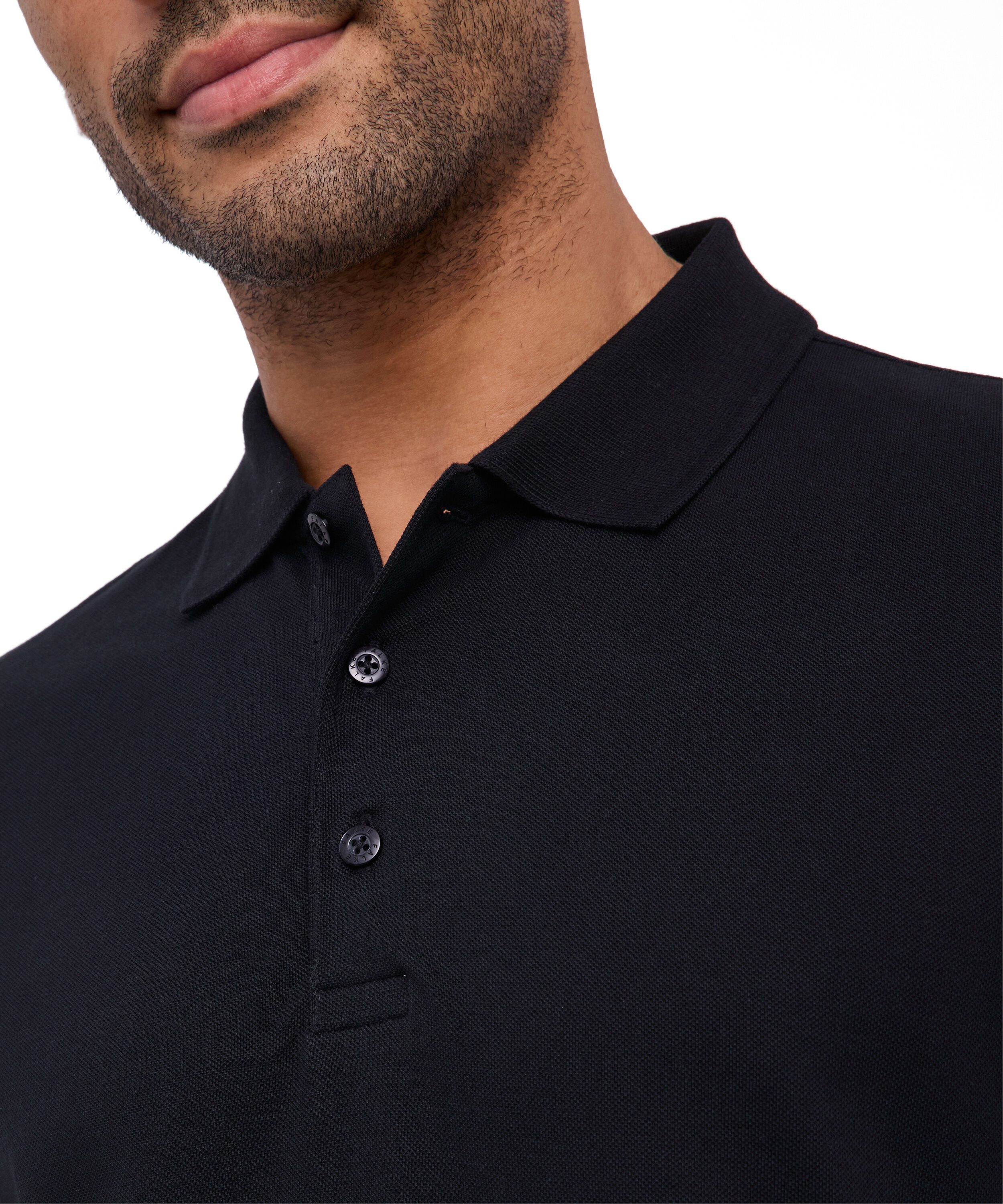 FALKE Poloshirt Polo Shirt aus hochwertiger Pima-Baumwolle (1-tlg., 1) aus hochwertiger Pima-Baumwolle