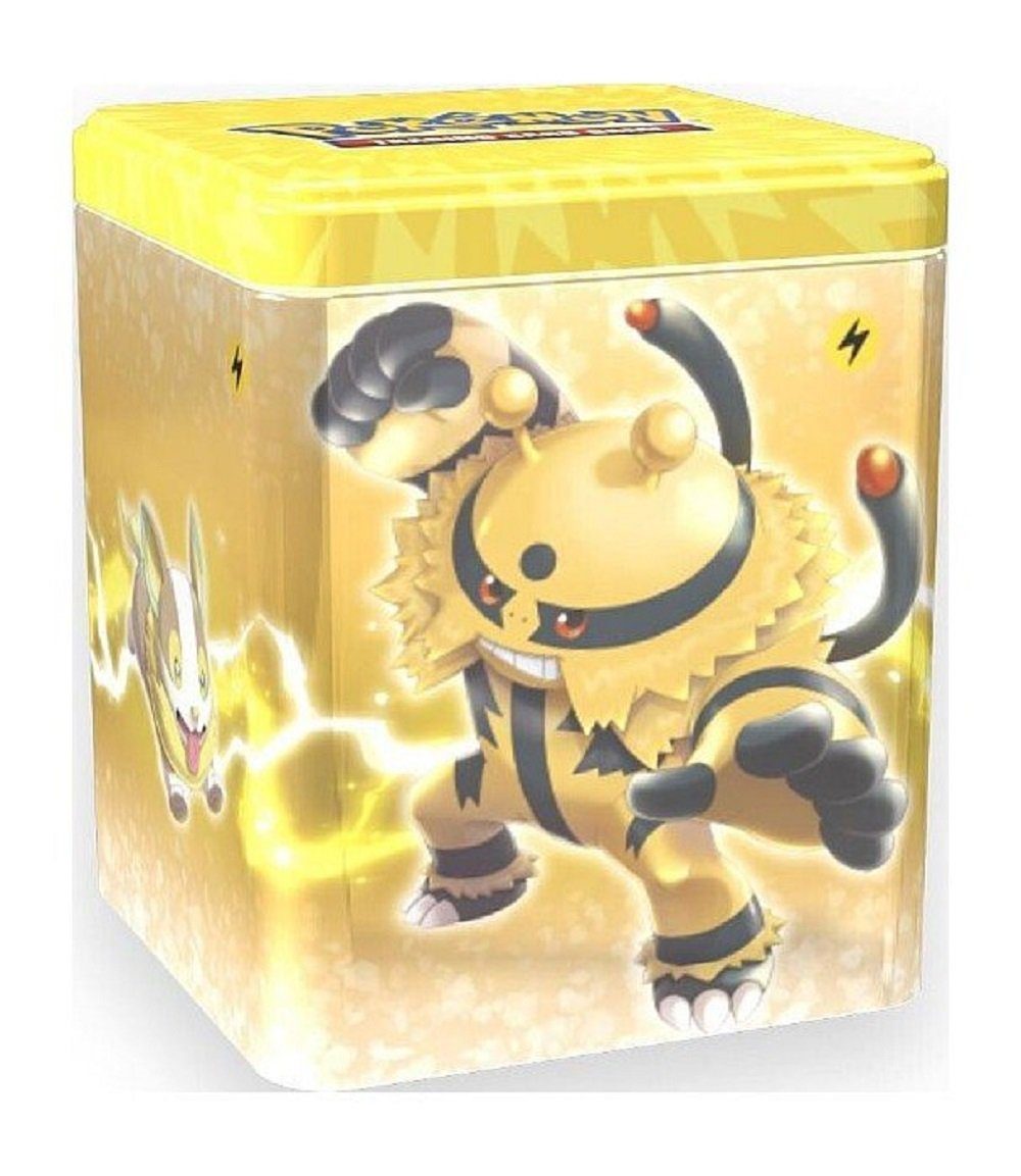 POKÉMON Sammelkarte Pokémon – stapelbare Tin Box - Typ Elektro (gelb) - englische Sprachausgabe