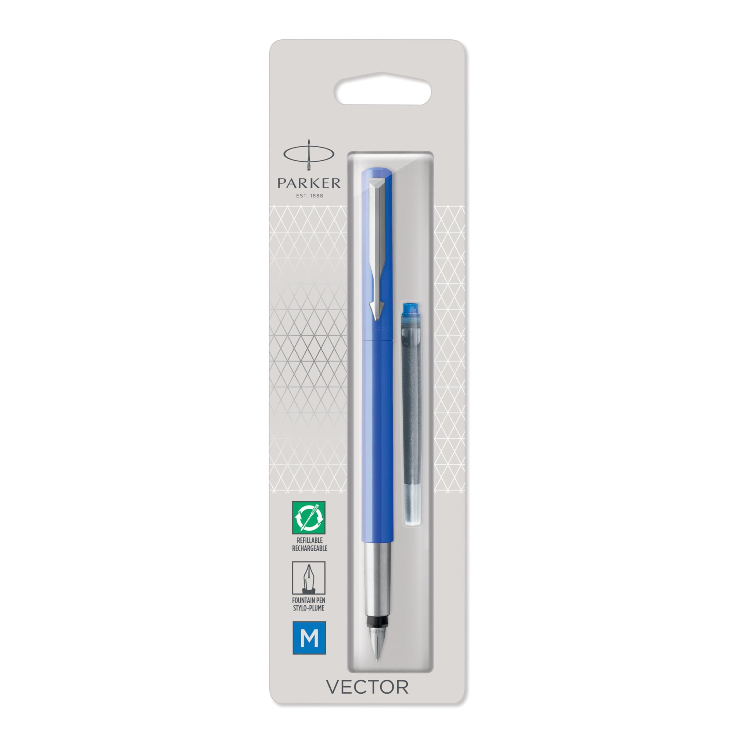 Parker Füller PARKER Füllfederhalter VECTOR Blau - 1er Blister M Blau