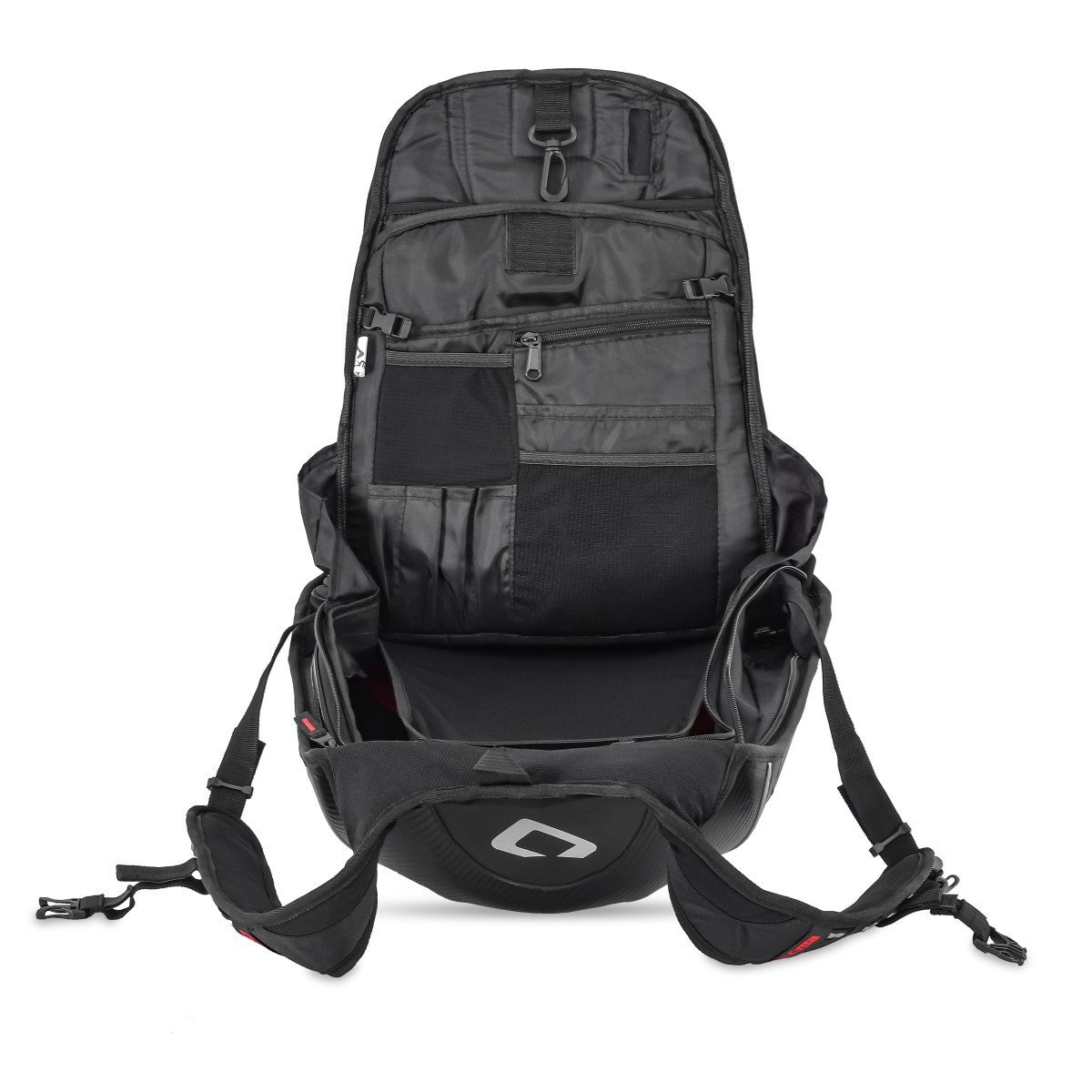 Bagtecs Rucksack Motorrad Rucksack # Carbon 30 Liter Volumen schwarz