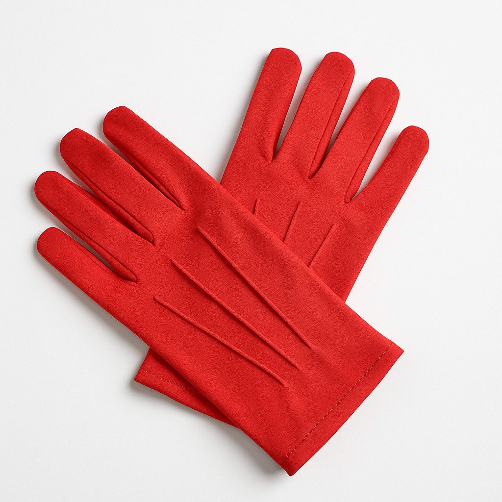 Widmann S.r.l. Fleecehandschuhe Rote Handschuhe kurz Kostümzubehör für Karneval, Fasching & Theater Auffällig, klassisch, vielseitig