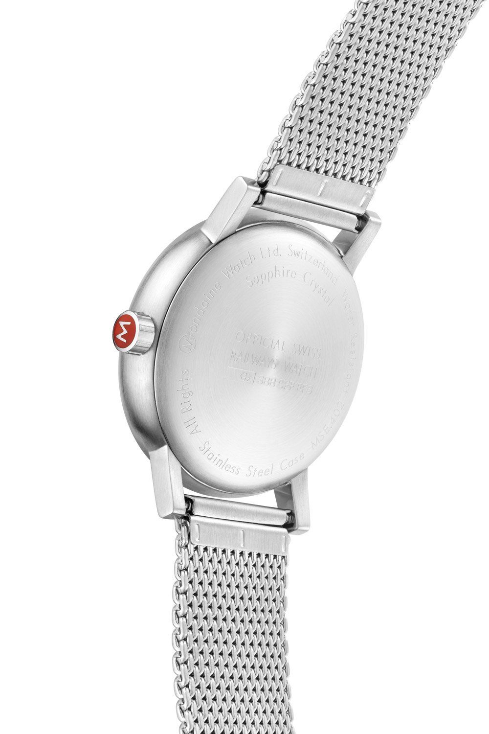 MONDAINE mit Quarzuhr Mesh-Armband evo2