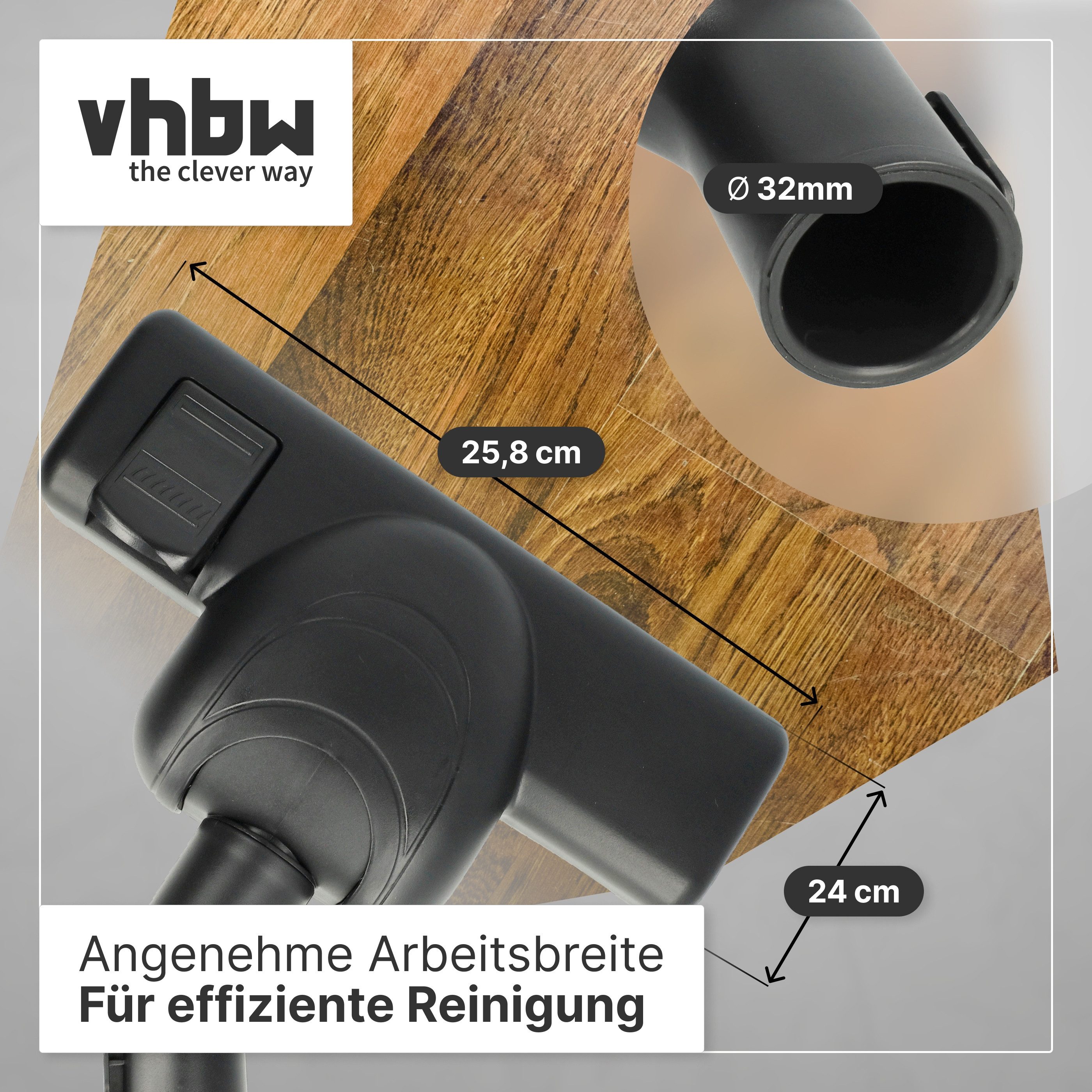 vhbw Bodendüse passend für AEG Staubsauger, Kombidüse für Bodenstaubsauger – Bild 2 von 5