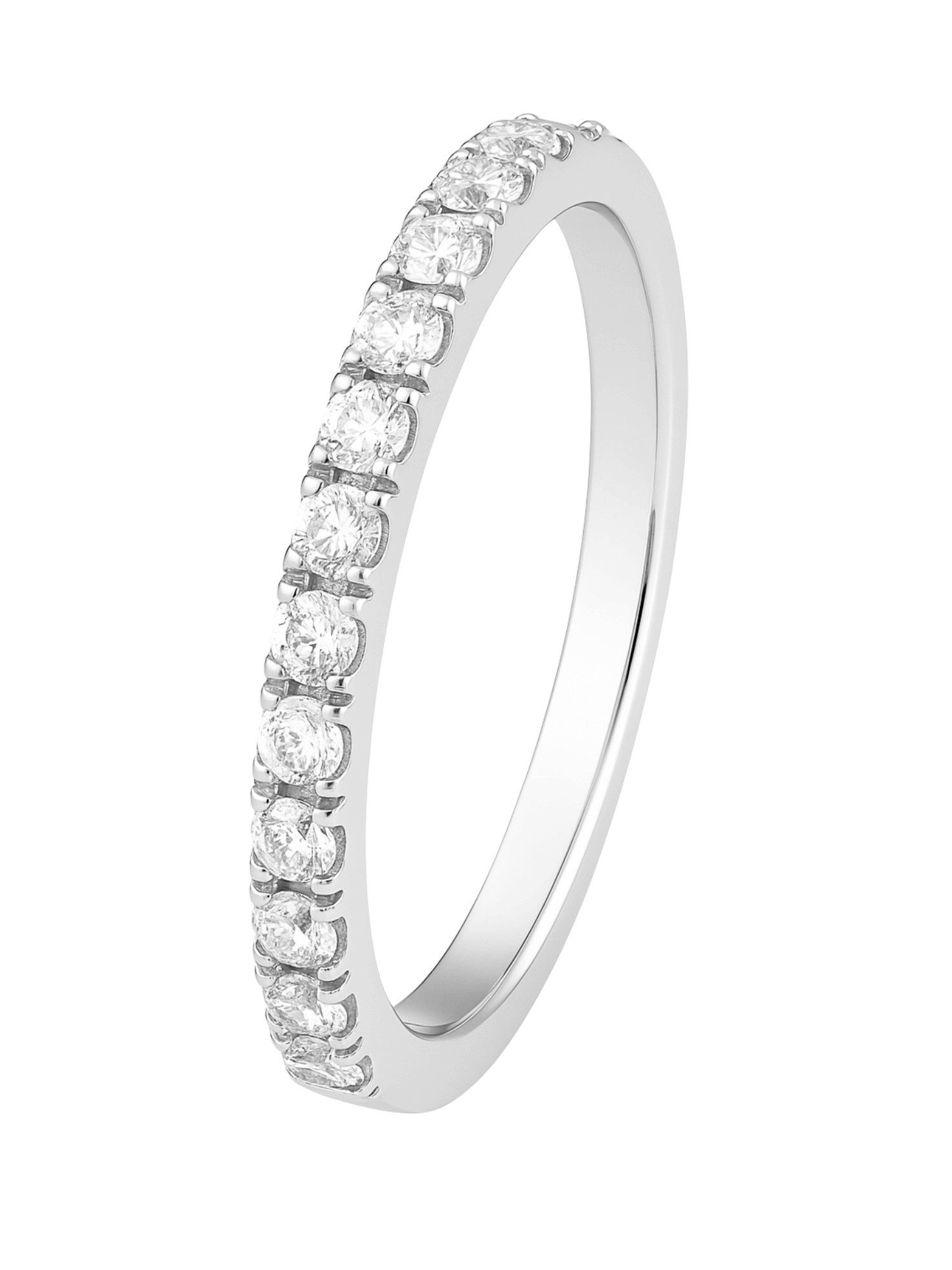 Silberring Eternity Damenring 925 Silber mit Moissanite