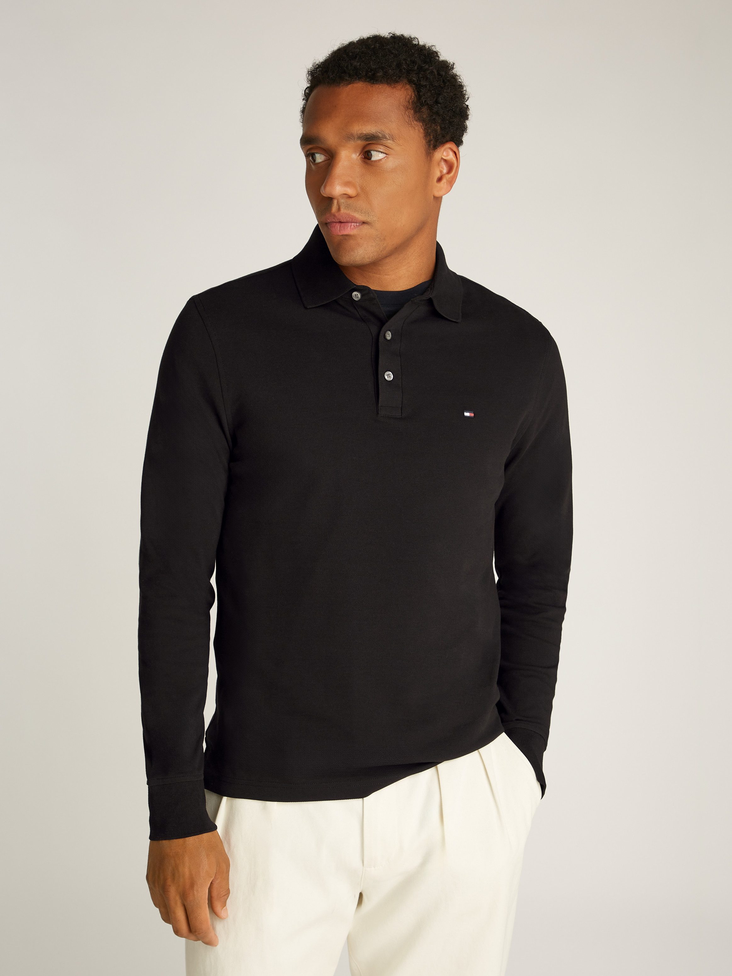 Tommy Hilfiger Langarm-Poloshirt 1985 SLIM LS POLO