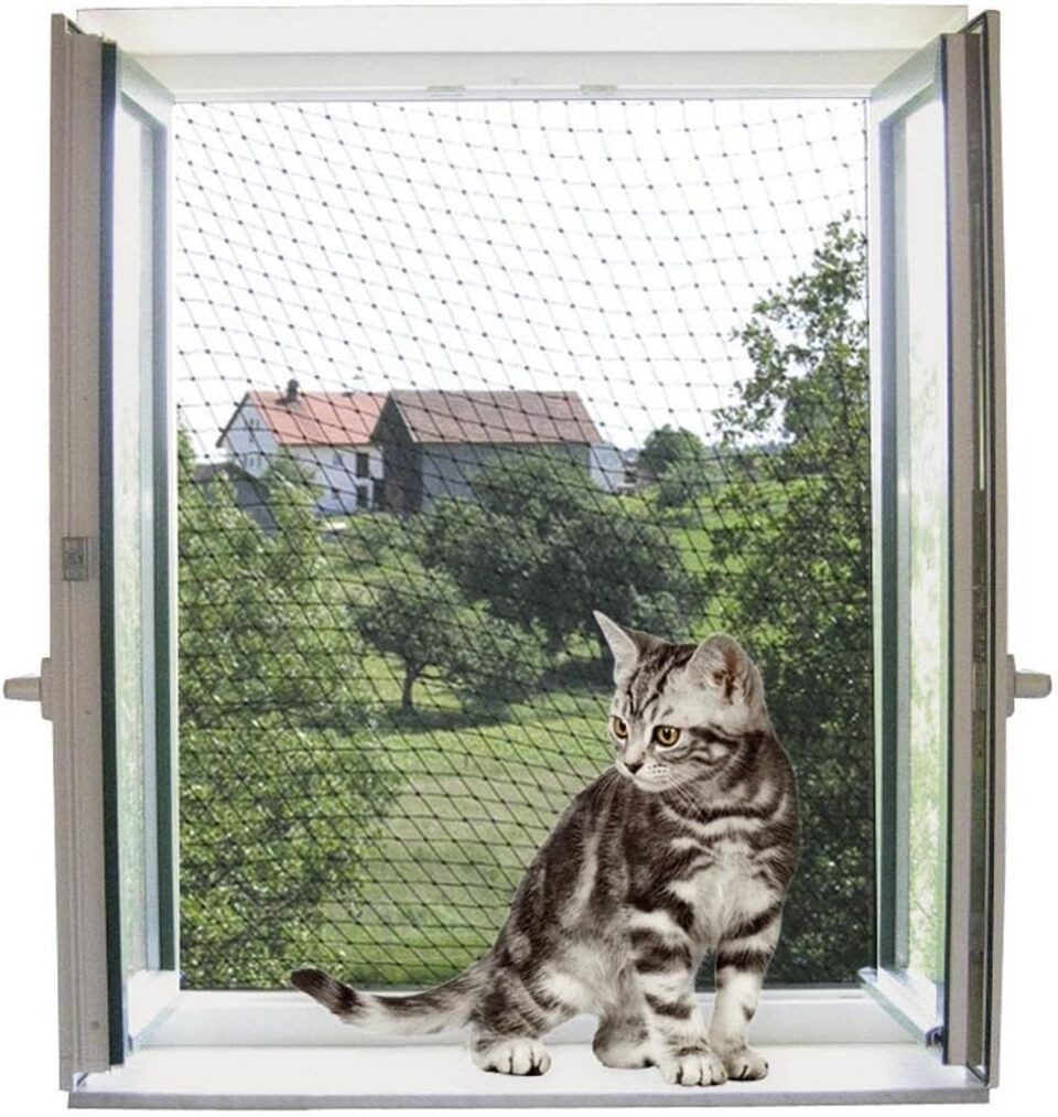 Schutznetz Katzenschutznetz 2 x 3 m, transparent