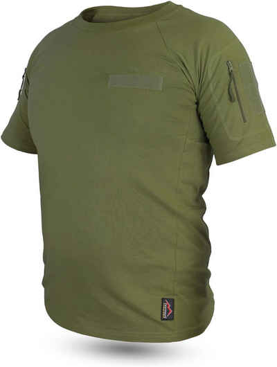normani Funktionsshirt Herren Taktisches Einsatz T-Shirt Sergeant Einsatzshirt mit Klettpatches, Armtaschen & versteckten Seitentaschen