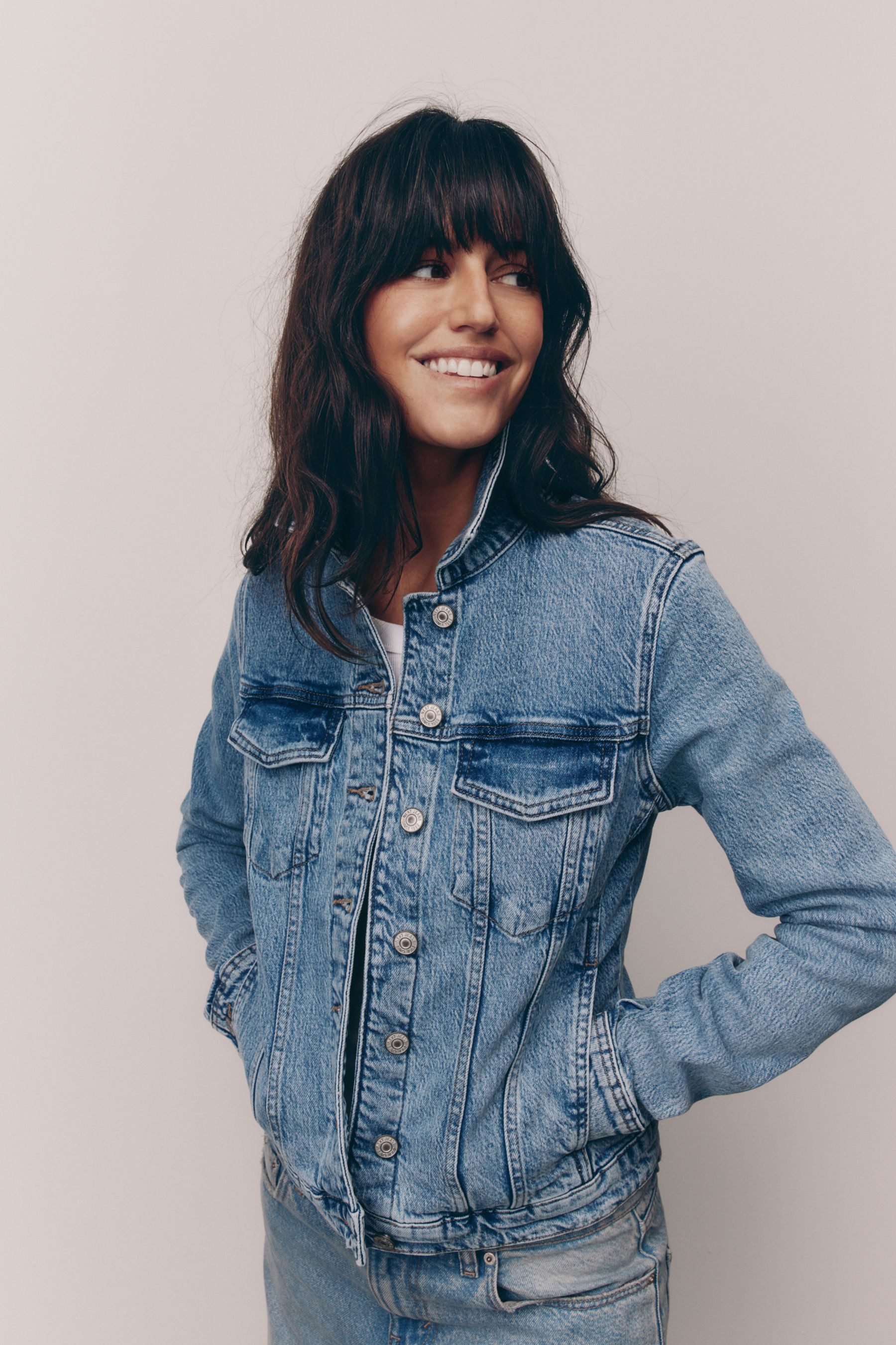 Next Jeansjacke Figurbetonte Jeansjacke (1-St)