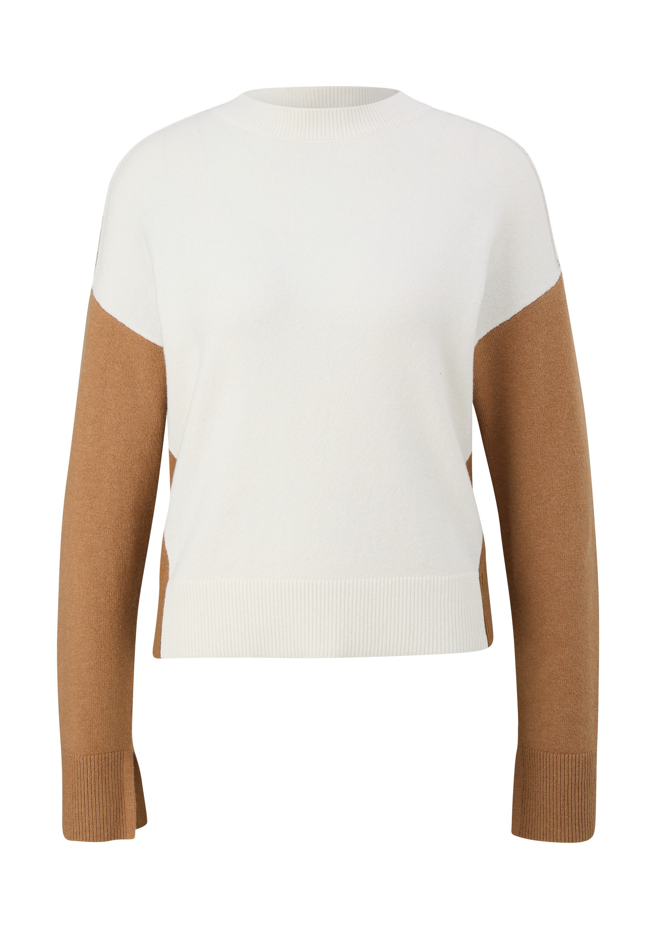 s.Oliver Longpullover Strickpullover Pullover aus Wollmix