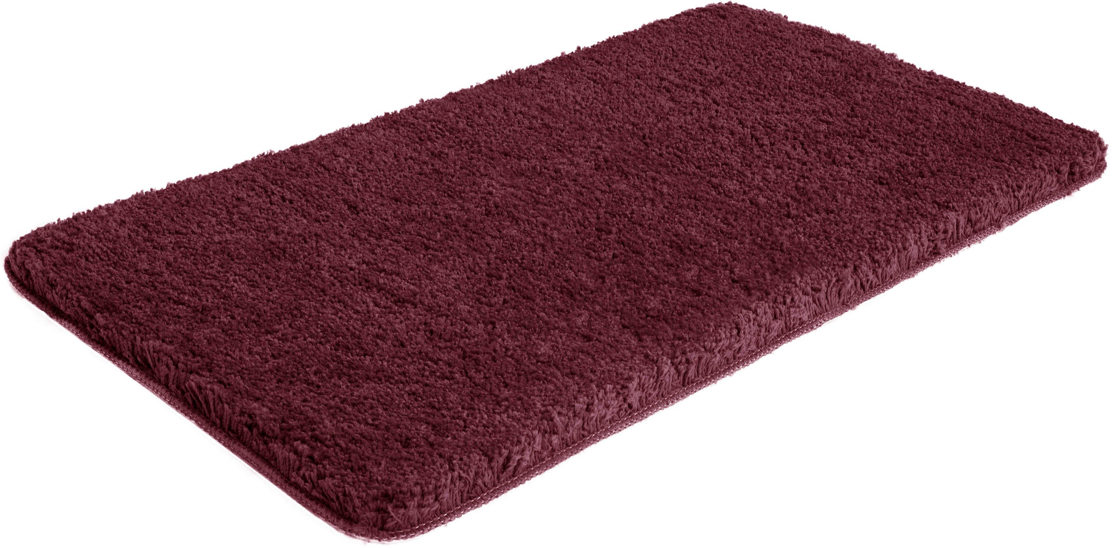 OTTO home Badematte Sanremo, Standard & Premium, 30mm oder 35mm, sehr weich, rutschhemmend beschichtet, schnell trocknend, fußbodenheizungsgeeignet, Polyester, rechteckig, Badteppich, unifarben, rechteckig, rund & als 3-tlg. Set erhältlich