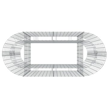 vidaXL Hochbeet Gabionen-Hochbeet Verzinktes Eisen 120x50x100 cm