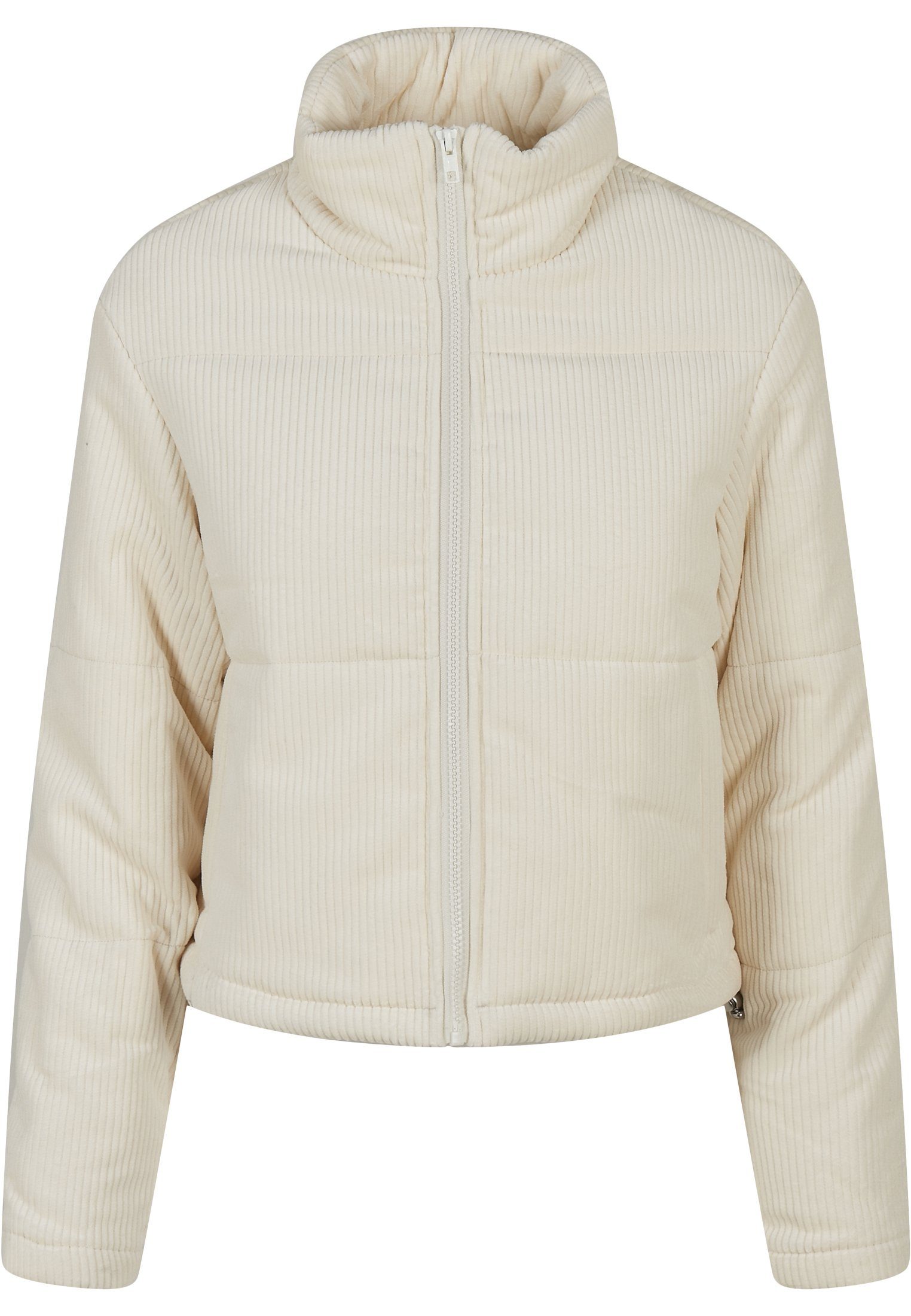 URBAN CLASSICS Winterjacke Damen Ladies Puffer (1-St) whitesand Jacket Corduroy