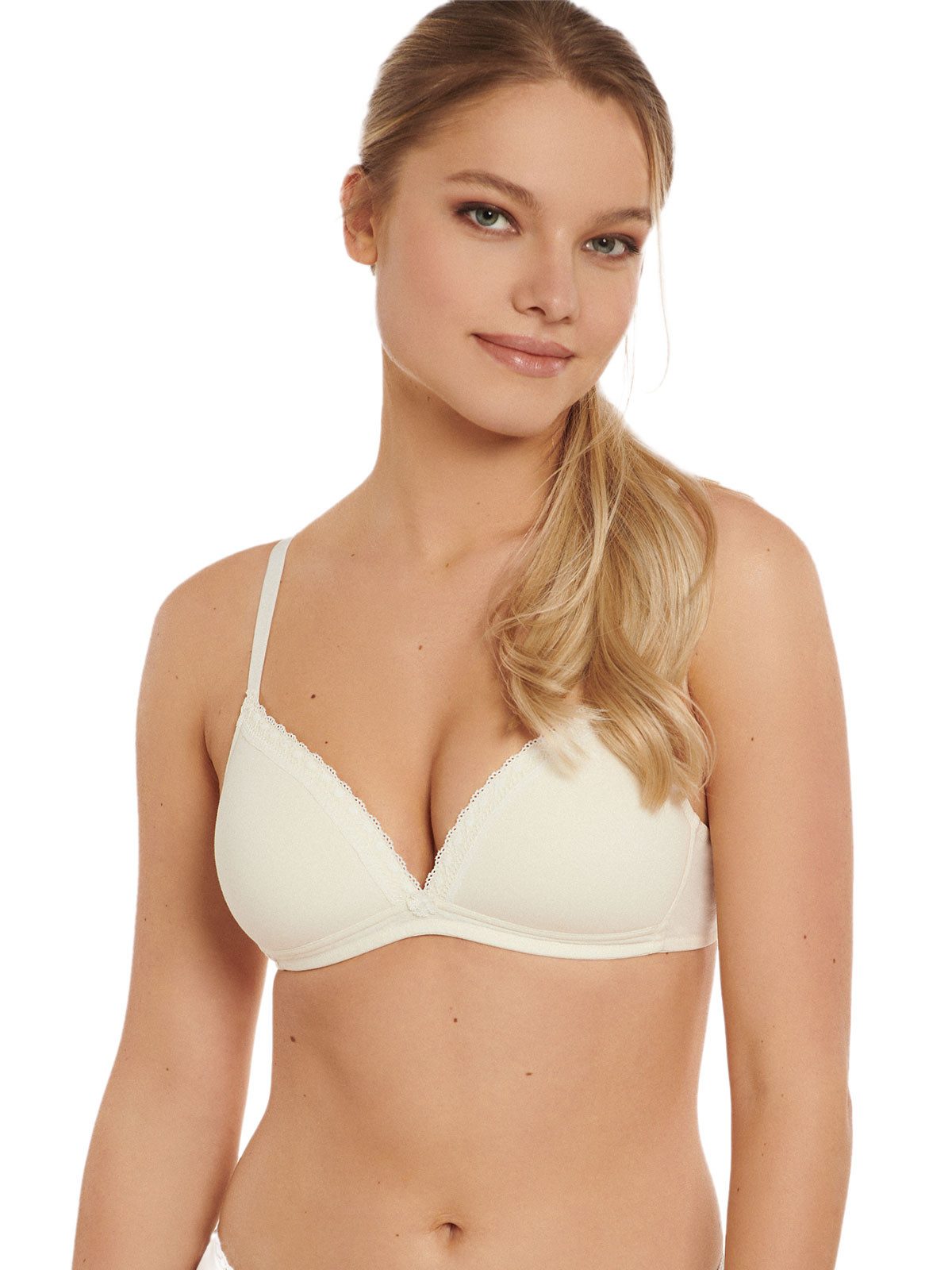 Lisca Schalen-BH Triangel BH ohne Bügel Ines (Stück, 1-tlg) Soft-Cups, mit Baumwolle, Uni, Basic