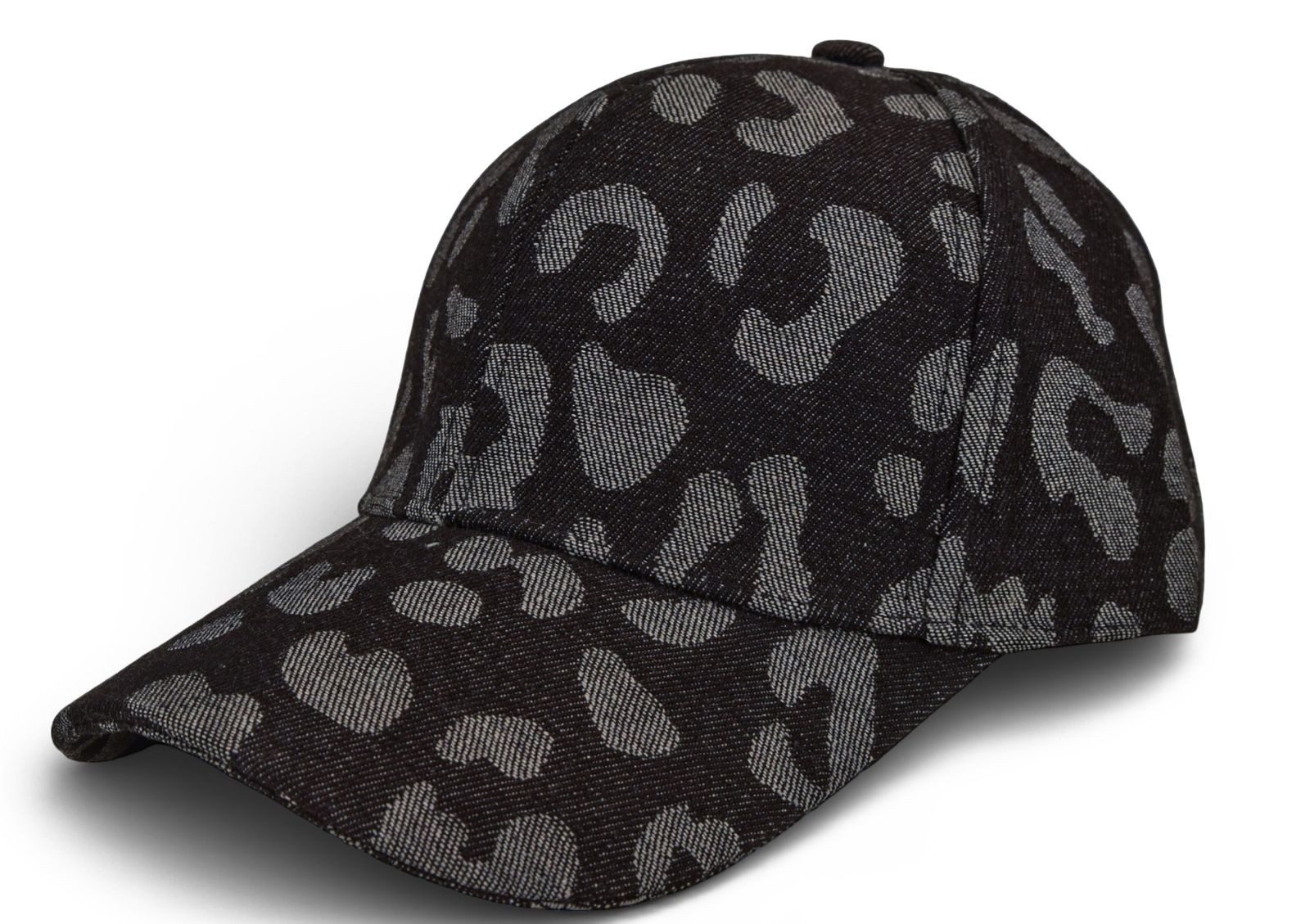 styleBREAKER Baseball Cap Baseball Cap Jeans Leo Muster (1-St)