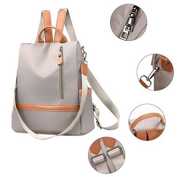 Fivejoy Rucksack Cityrucksack Rucksack Damen klein, Anti Diebstahl Tasche, zur Schule Arbeit Reise,Große Kapazität