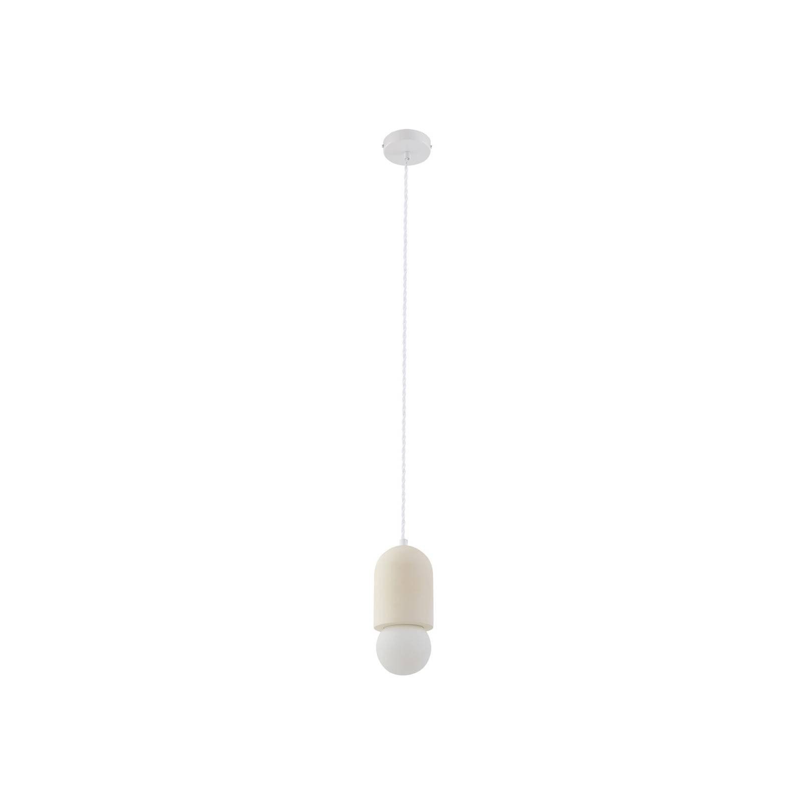 Lindby Hängeleuchte Nielson, Gips Creme IP20, 1 x 15 W LED