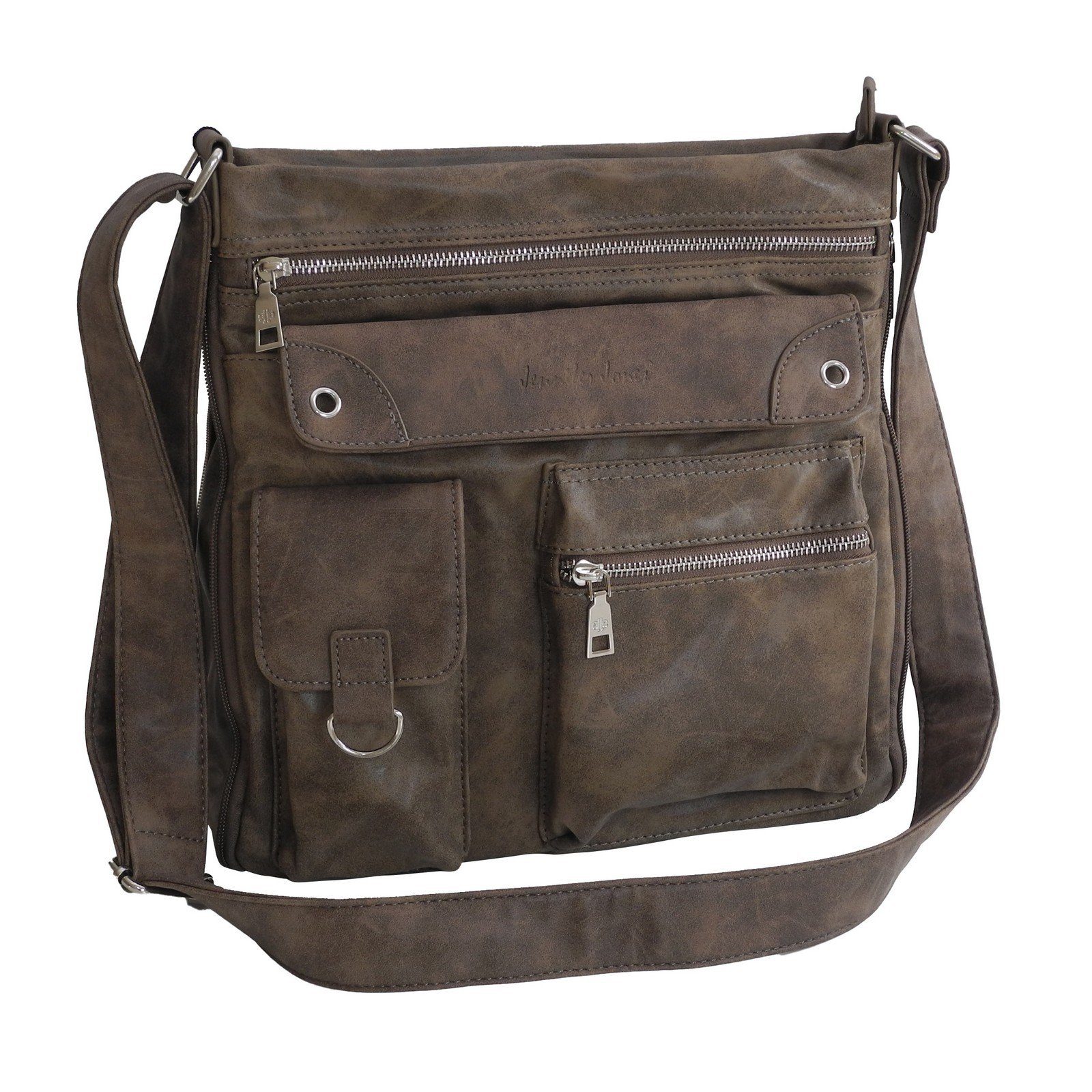 J.Jones Handtasche J.JONES - Vintage Damen Umhängetasche Messengerbag Auswahl