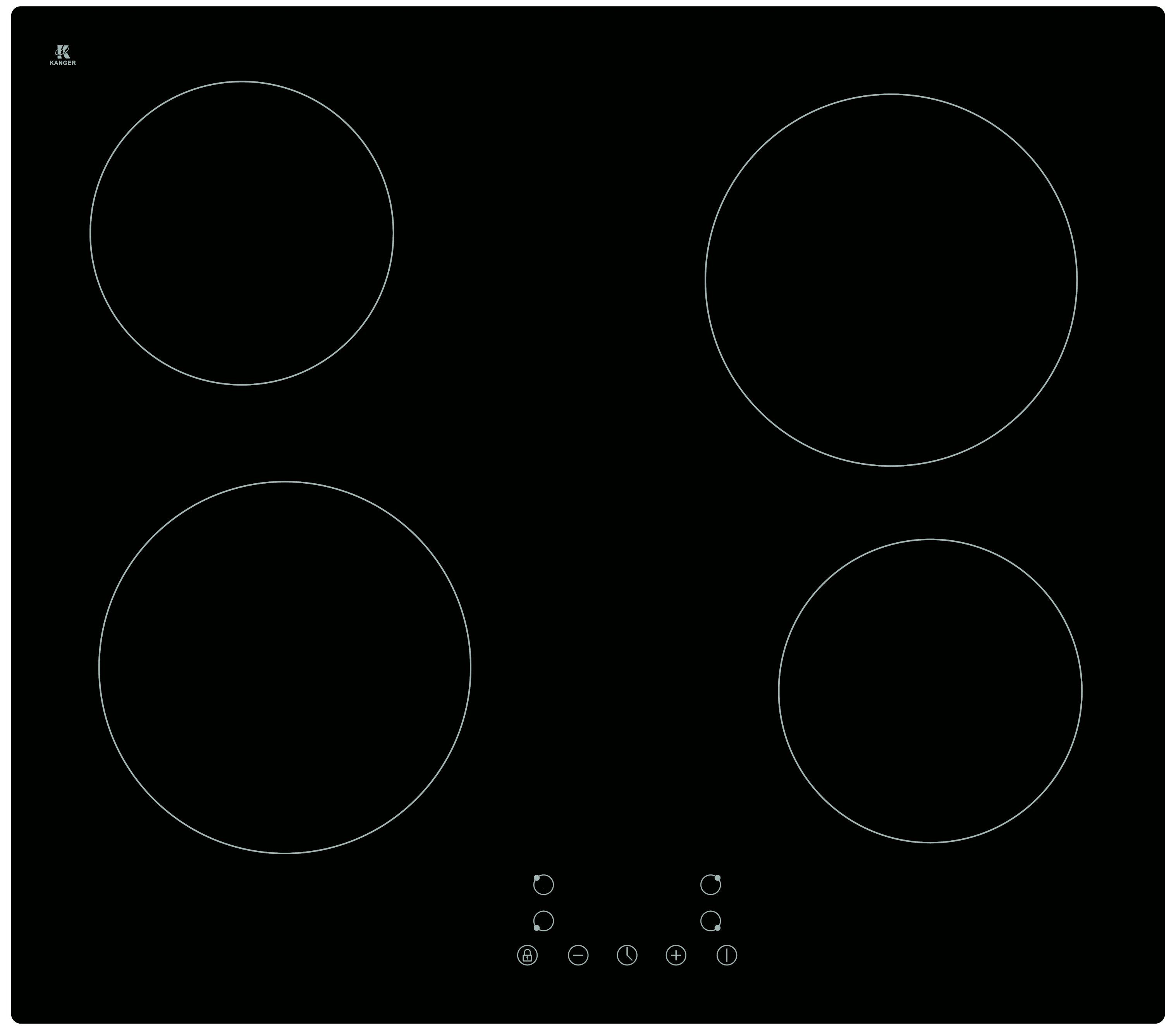 PKM Elektro-Kochfeld KF4 G