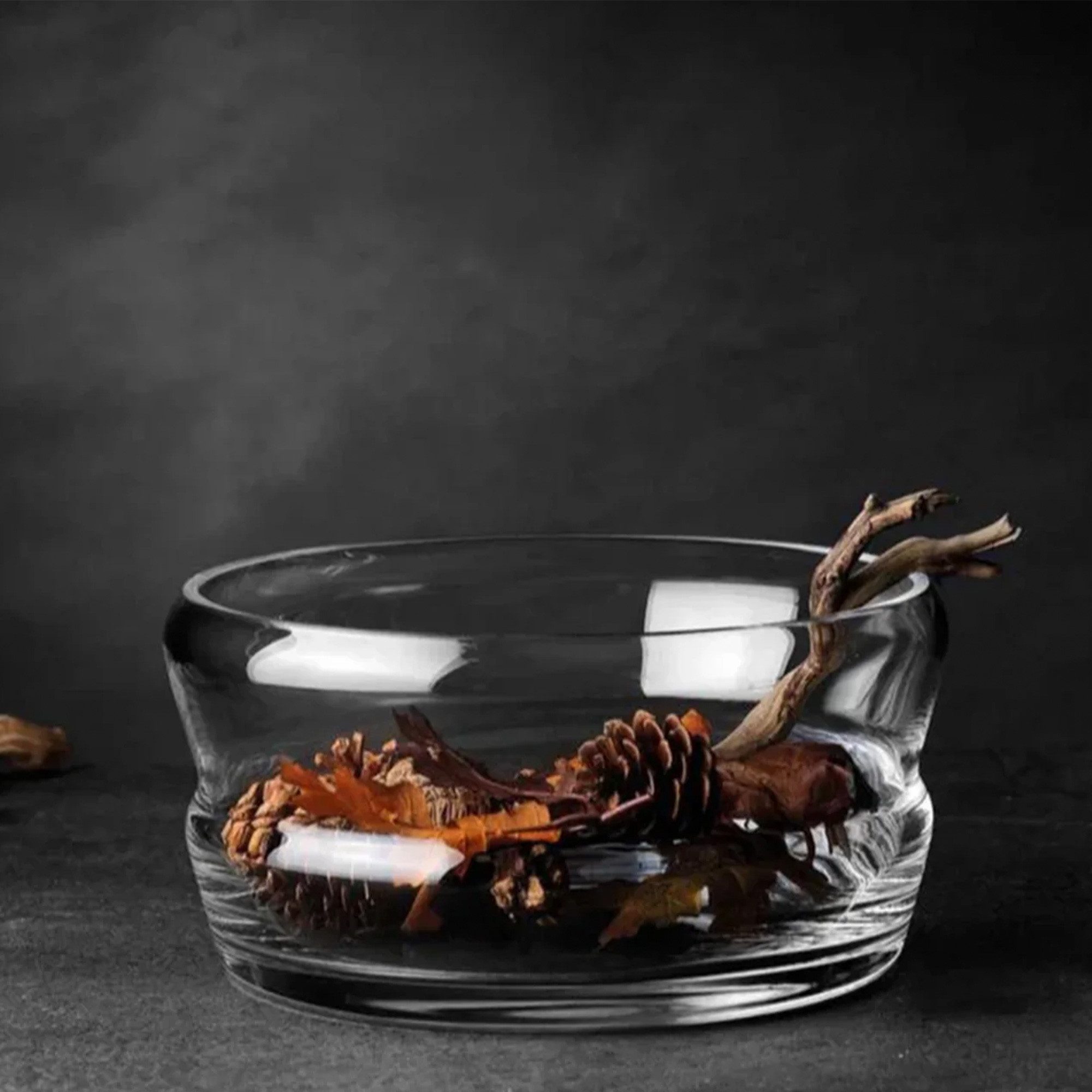 Pasabahce Crystallin Dekoschale Crystallin PEKO Schale (1er Set, 1 St., Einzelartikel), Klarglas, Crystallin-Qualität, spülmaschinengeeignet