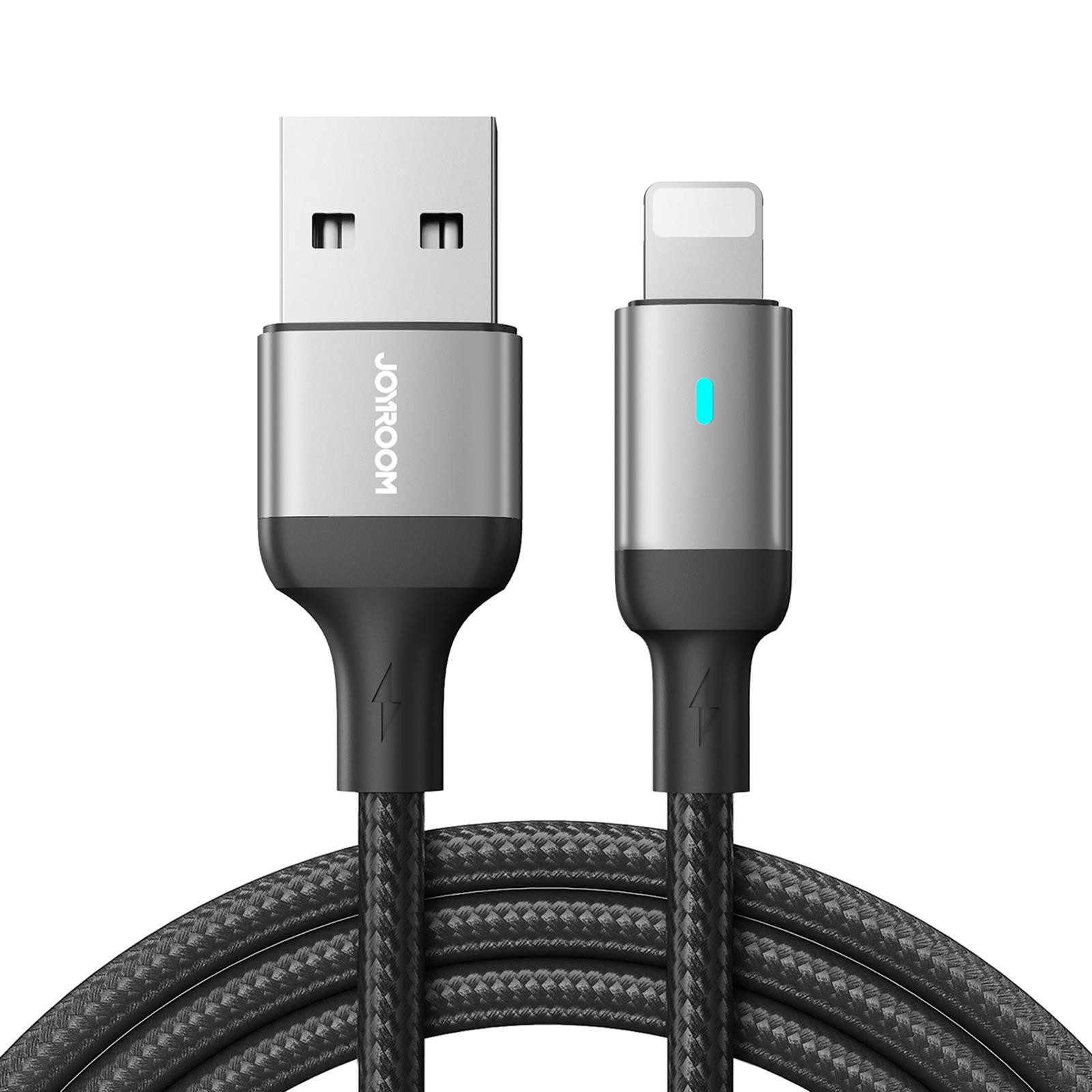 JOYROOM S-UL012A10 USB Daten & Ladekabel Smartphone-Kabel, Lightning, USB Typ A (120 cm), Hochwertiges Aufladekabel für iPhone, iPad oder den iPod