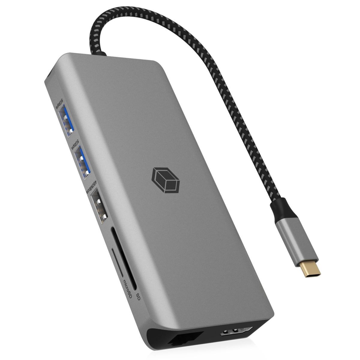 ICY BOX Festplatten-Gehäuse IB-DK4061-CPD Notebook Dockingstation