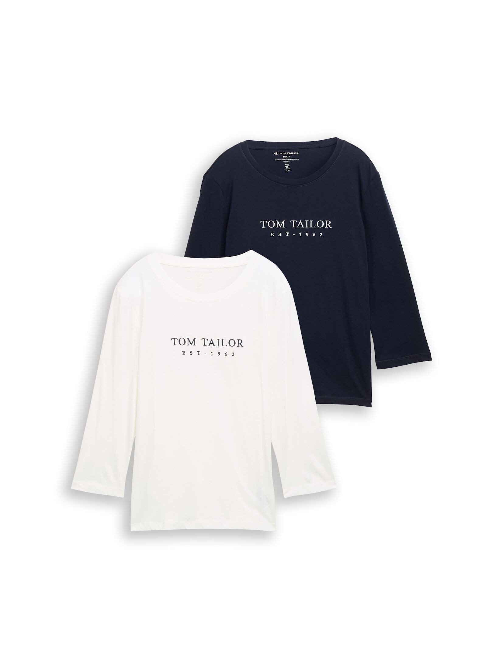 TOM TAILOR 3/4-Arm-Shirt T-Shirt (im 2er Pack) Langarmshirt im 2er-Pack – Bild 2 von 5