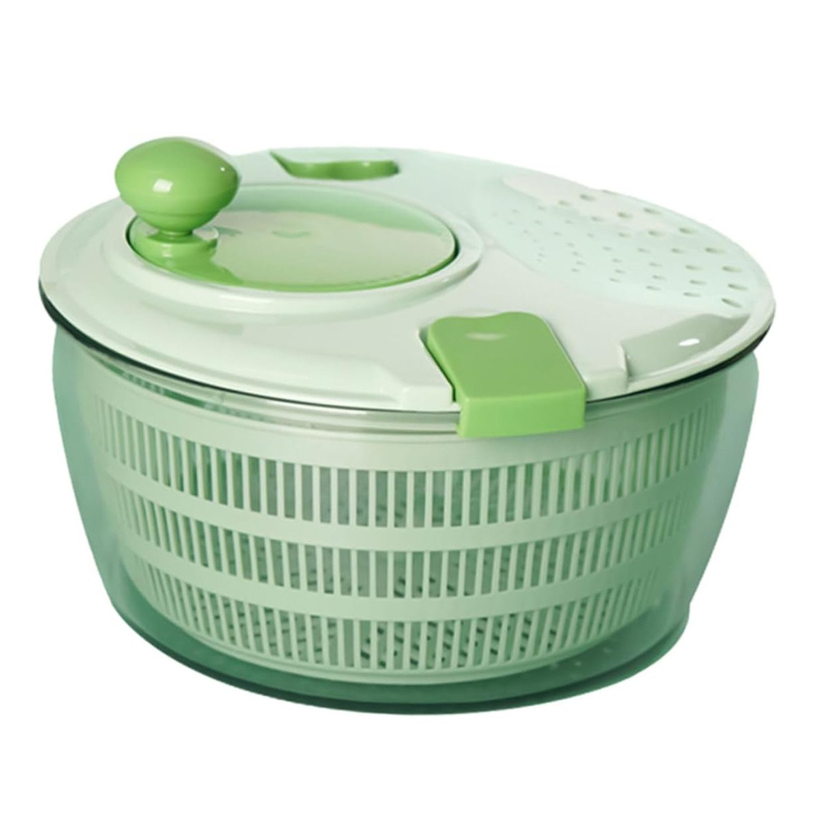 HAUSS SPOLE Salatschleuder manuell Salatspinner Gemüse Schleuder Edelstahl Mit Deckel