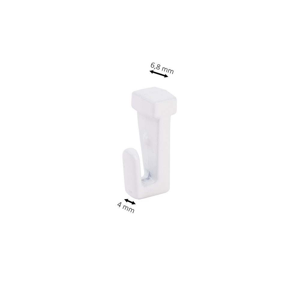 SOFT-RAIL Seilhaken Gleithaken für Perlonseile mit einer Schlaufe, für Galerieschienen & Bilderschienen, (Set, 5-St), Zubehör – Bild 2 von 3